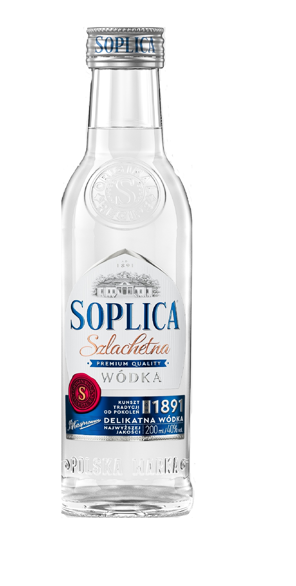 Wódka Czysta Soplica Szlachetna 40% 200Ml