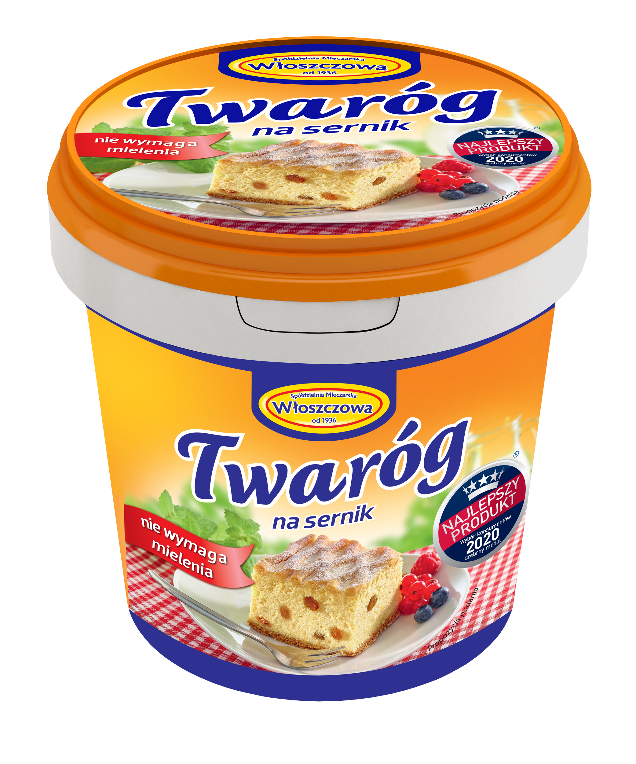 Twaróg Na Sernik Włoszczowa 1Kg