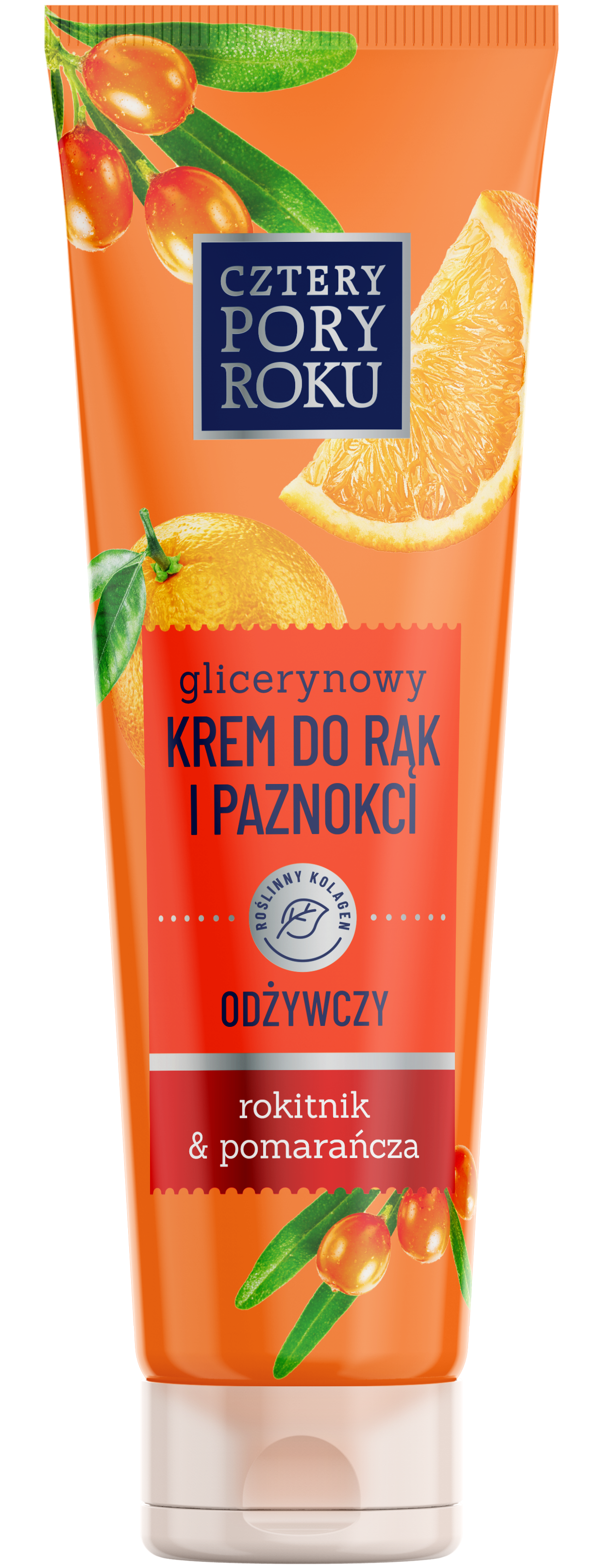 Krem Do Rąk I Paznokci Glicerynowy Cztery Pory Roku Odżywczy Rokitnik&Pomarańcza 130Ml