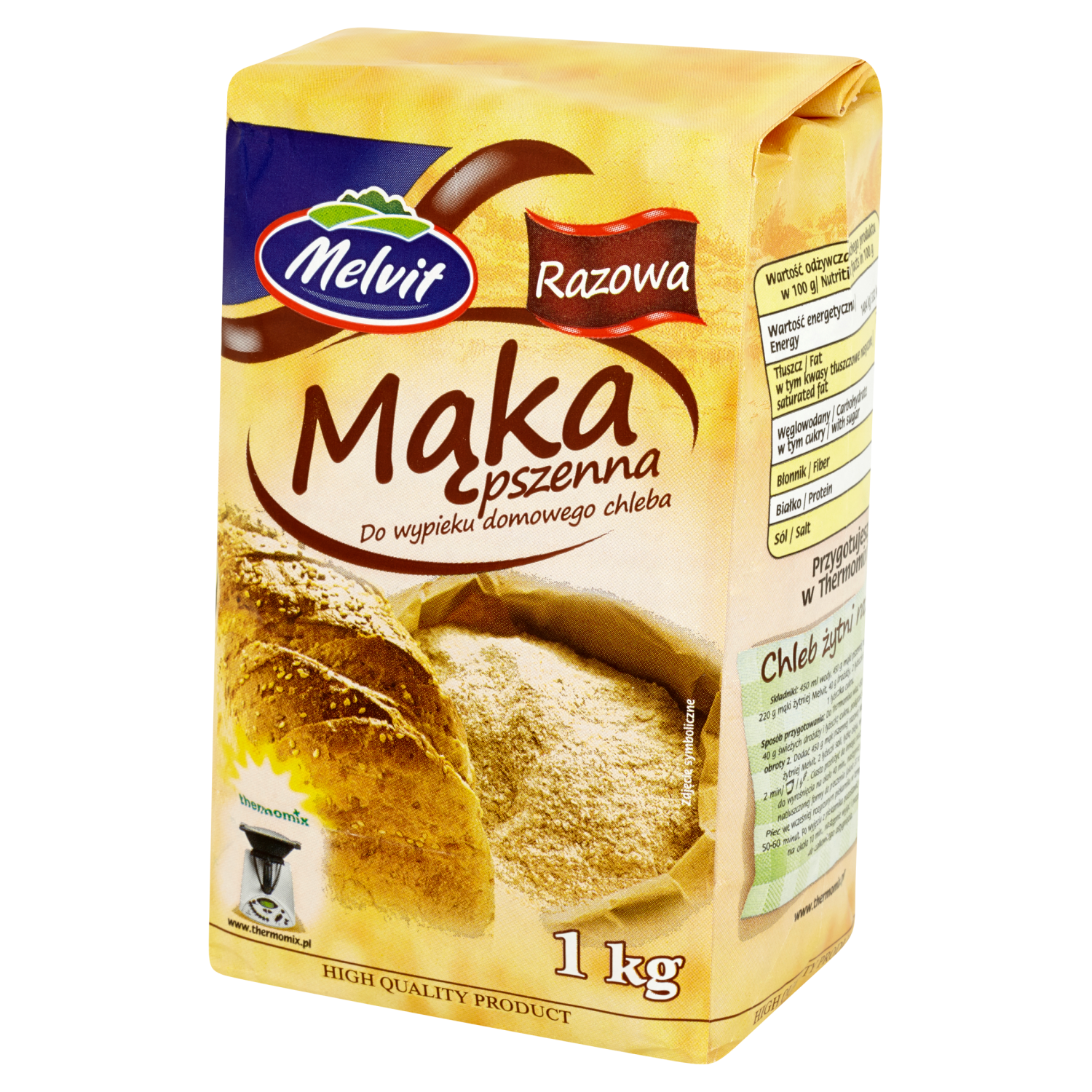Melvit Mąka Pszenna Razowa 1Kg