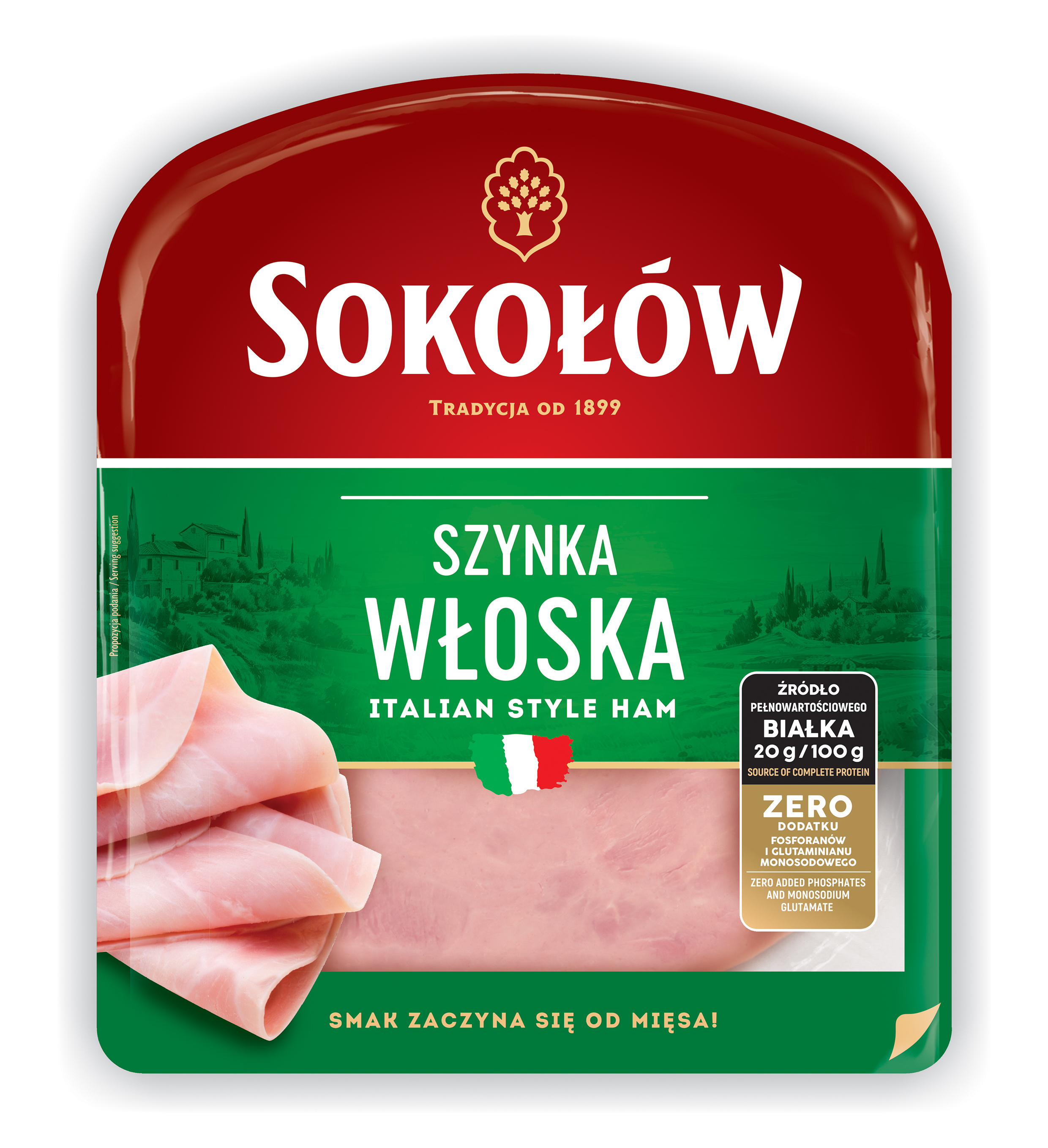 Szynka Włoska Plastry 140 G Sokołów