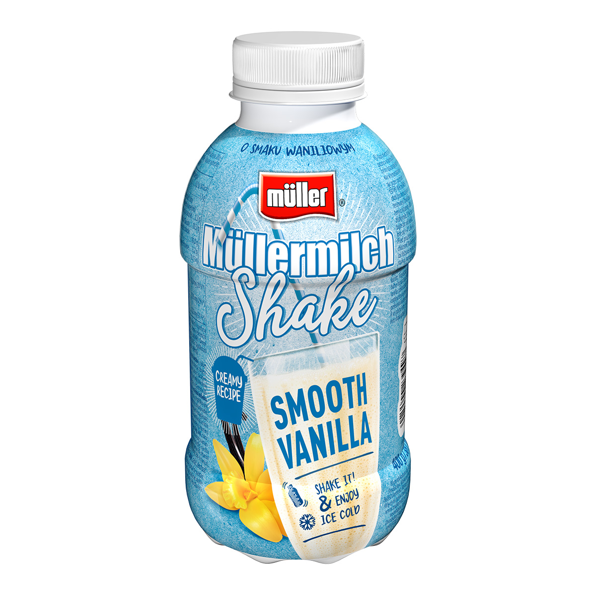 Müllermilch Shake Napój Mleczny O Smaku Waniliowym 400G