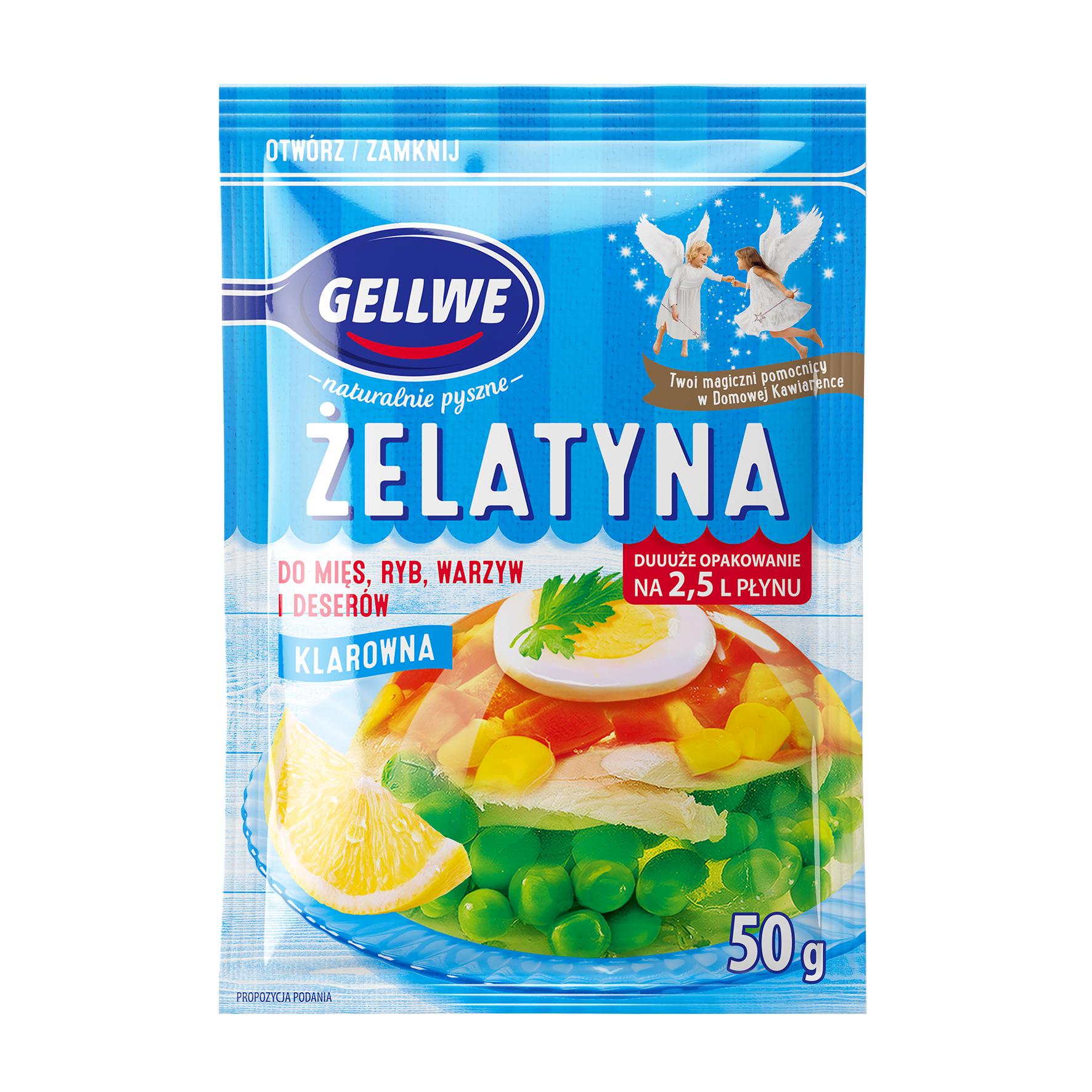 Gellwe Żelatyna Do Mięs, Ryb, Warzyw I Deserów 50 G