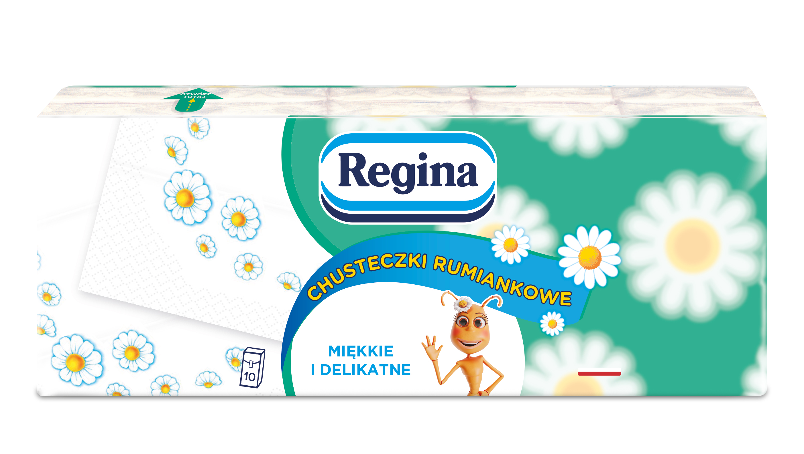 Chusteczki Higieniczne Regina Rumiankowe 10X9 Sztuk