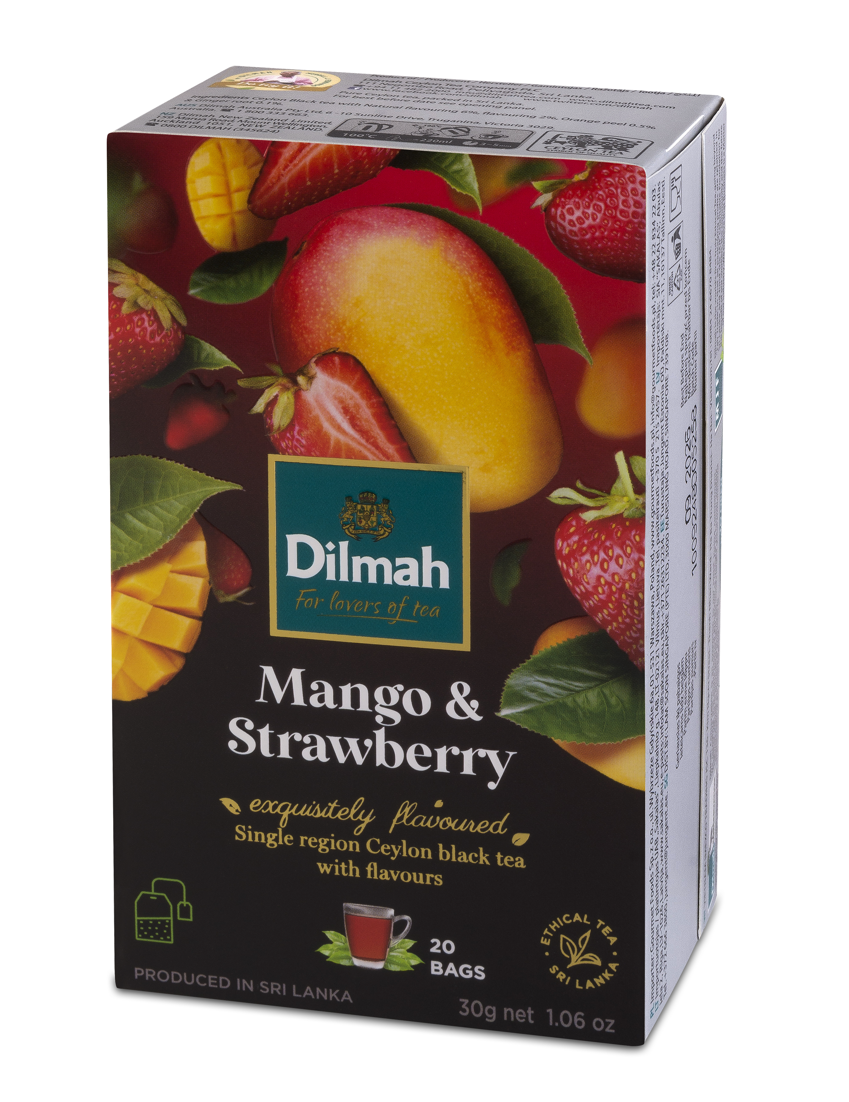 Dilmah Mango & Strawberry Flavoured Black Tea 20X1,5 G