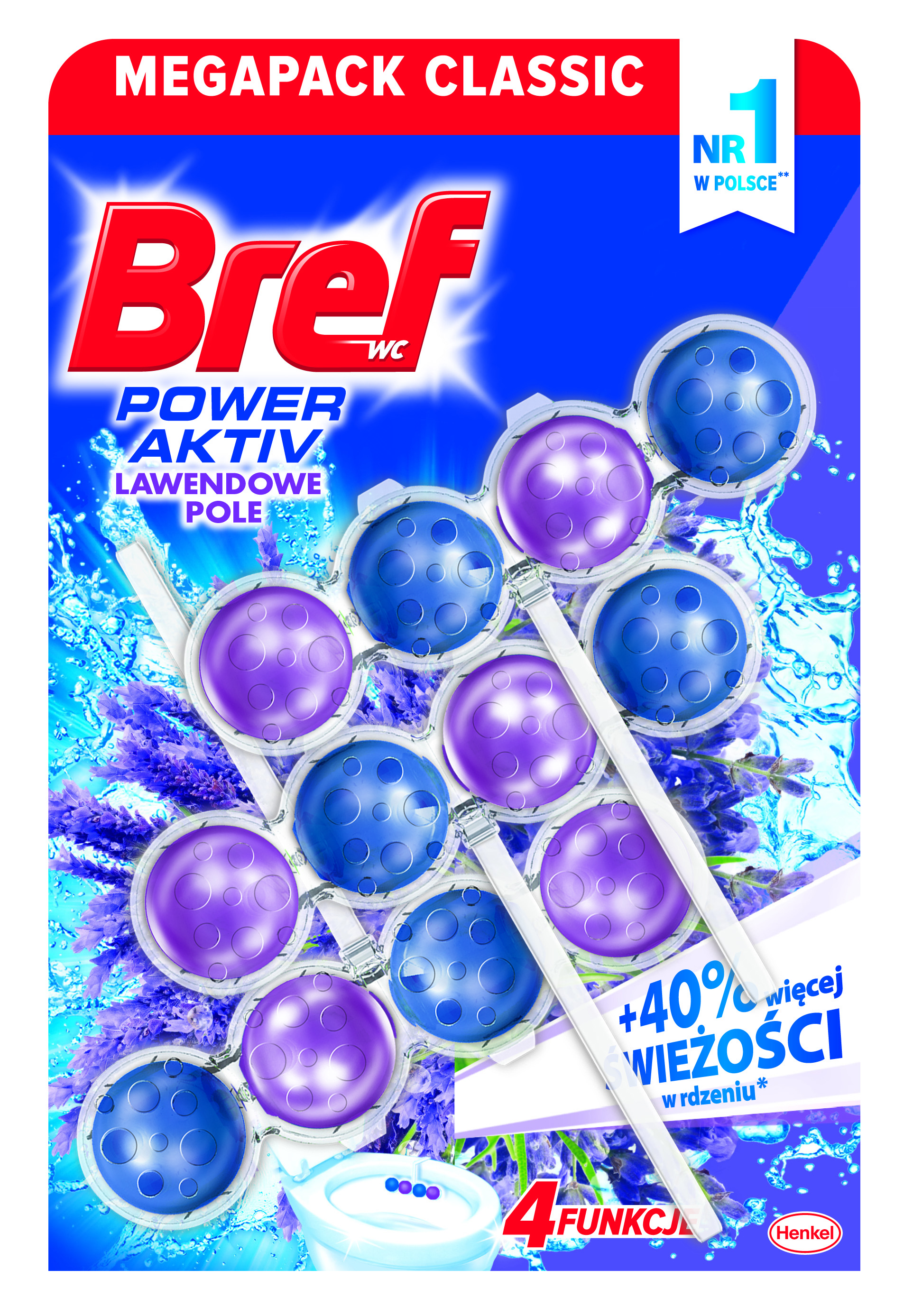 Bref Power Aktiv Lawendowe Pole 3X50 G