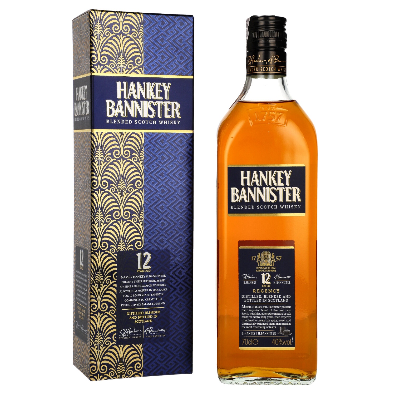 Whisky Hankey Bannister 12Y 40% 700 Ml