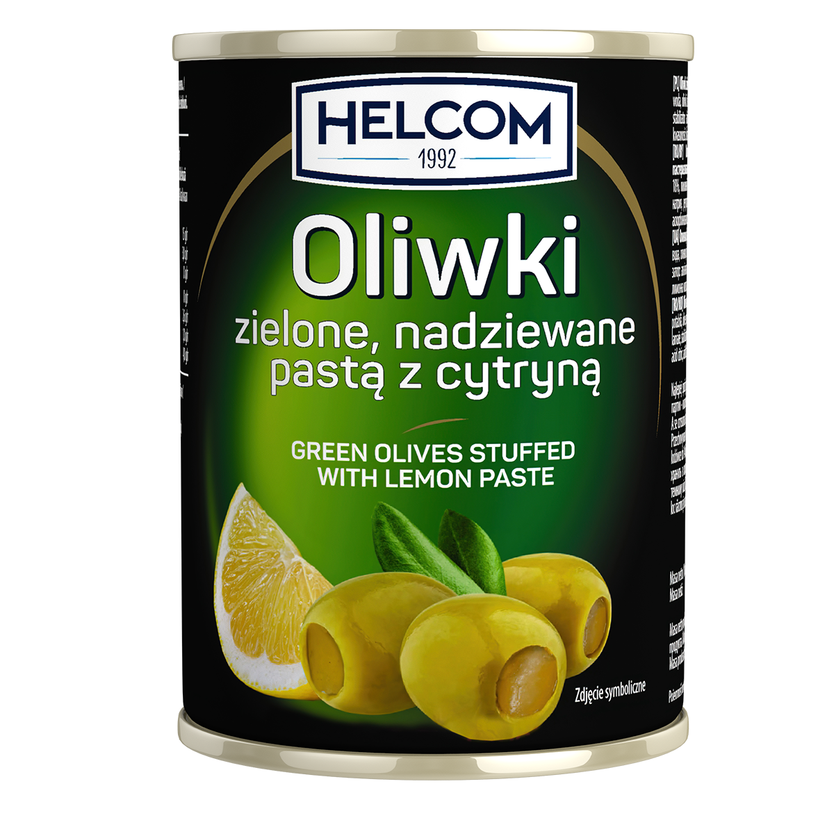 Oliwki Zielone Nadziewane Cytryną 300Ml Helcom