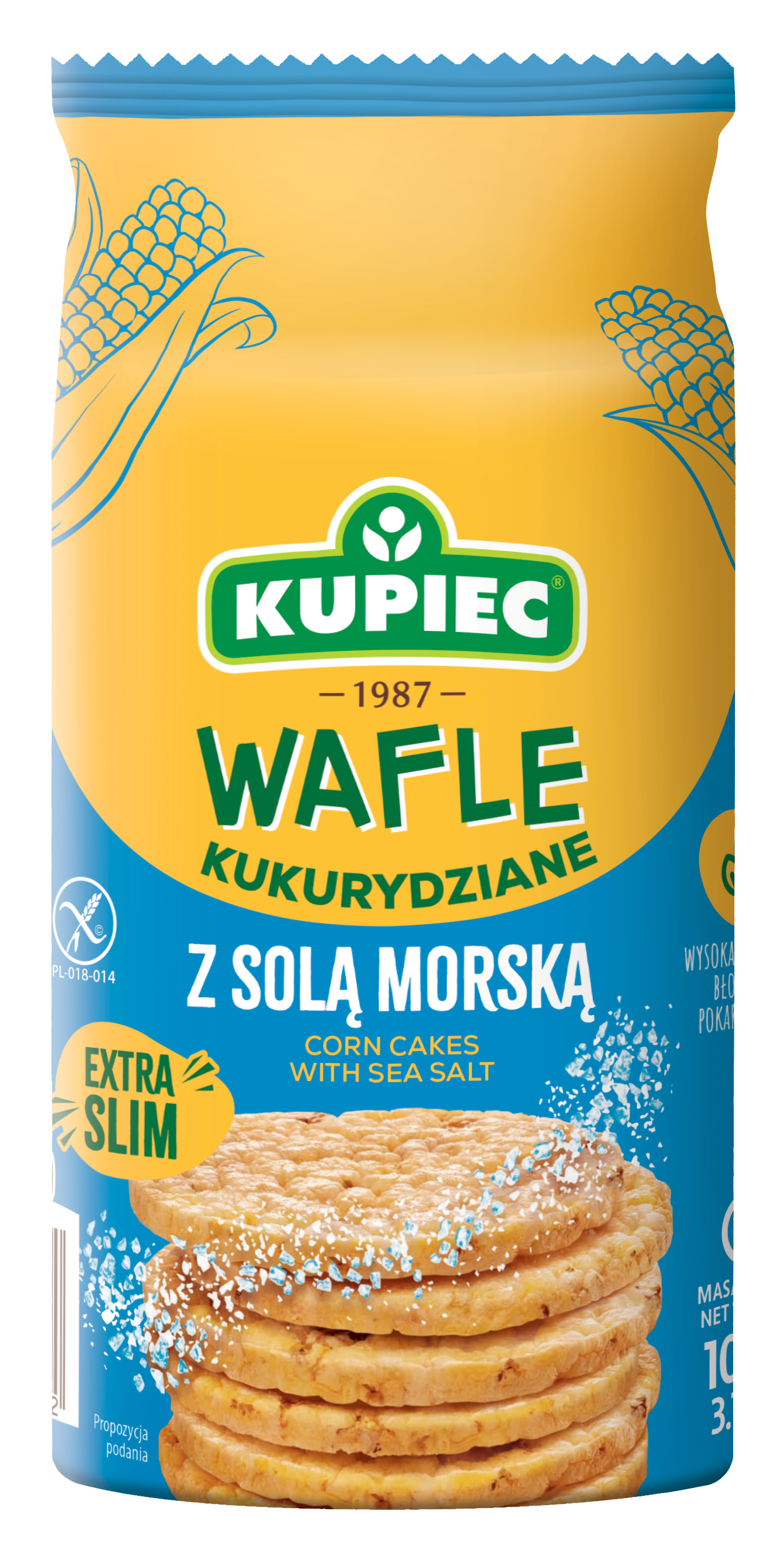 Kupiec Wafle Kukurydziane Z Solą Morską 105G