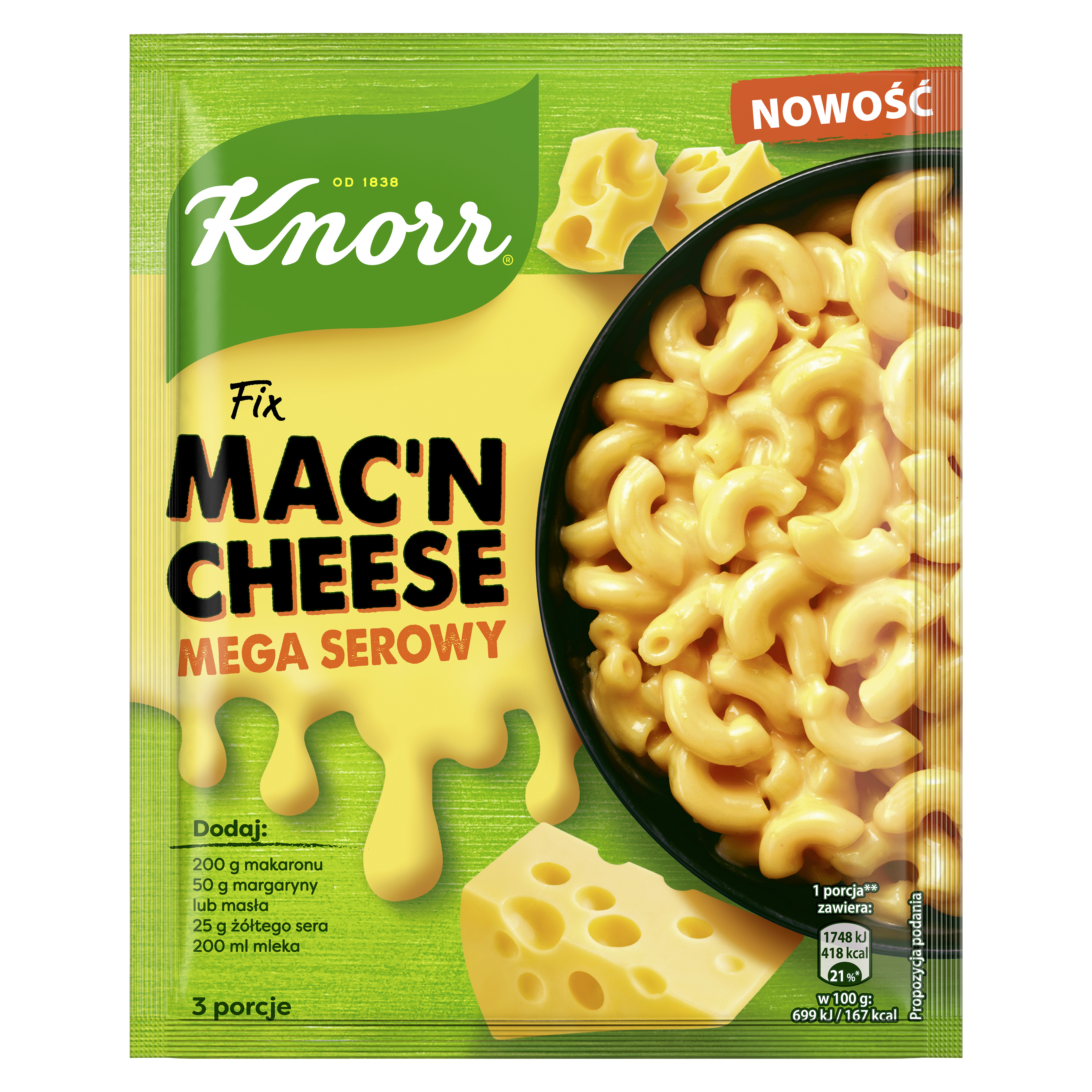 Knorr Fix Mac'N'Cheese 33G