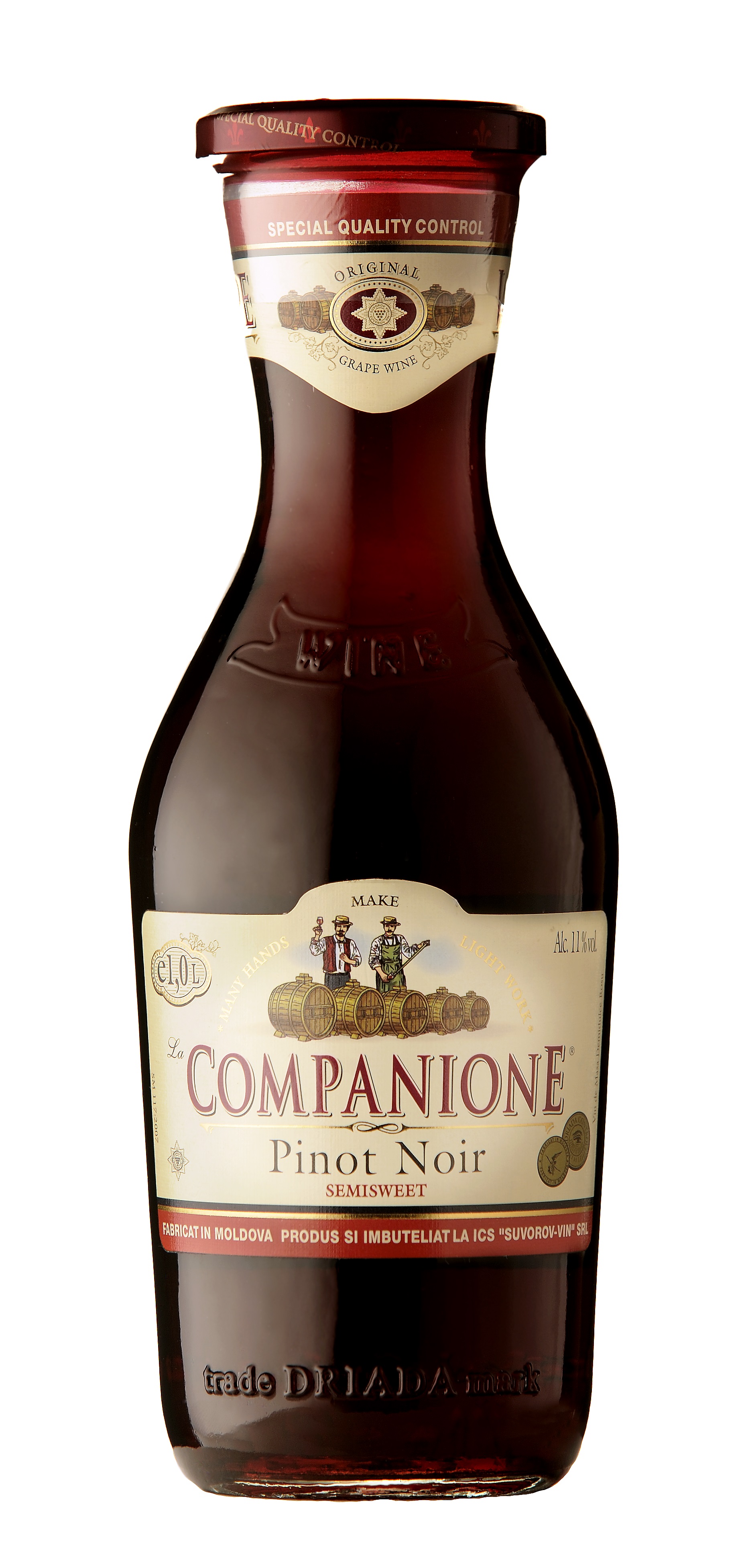 Companione Pinot Noir Red Semi Sweet 1L