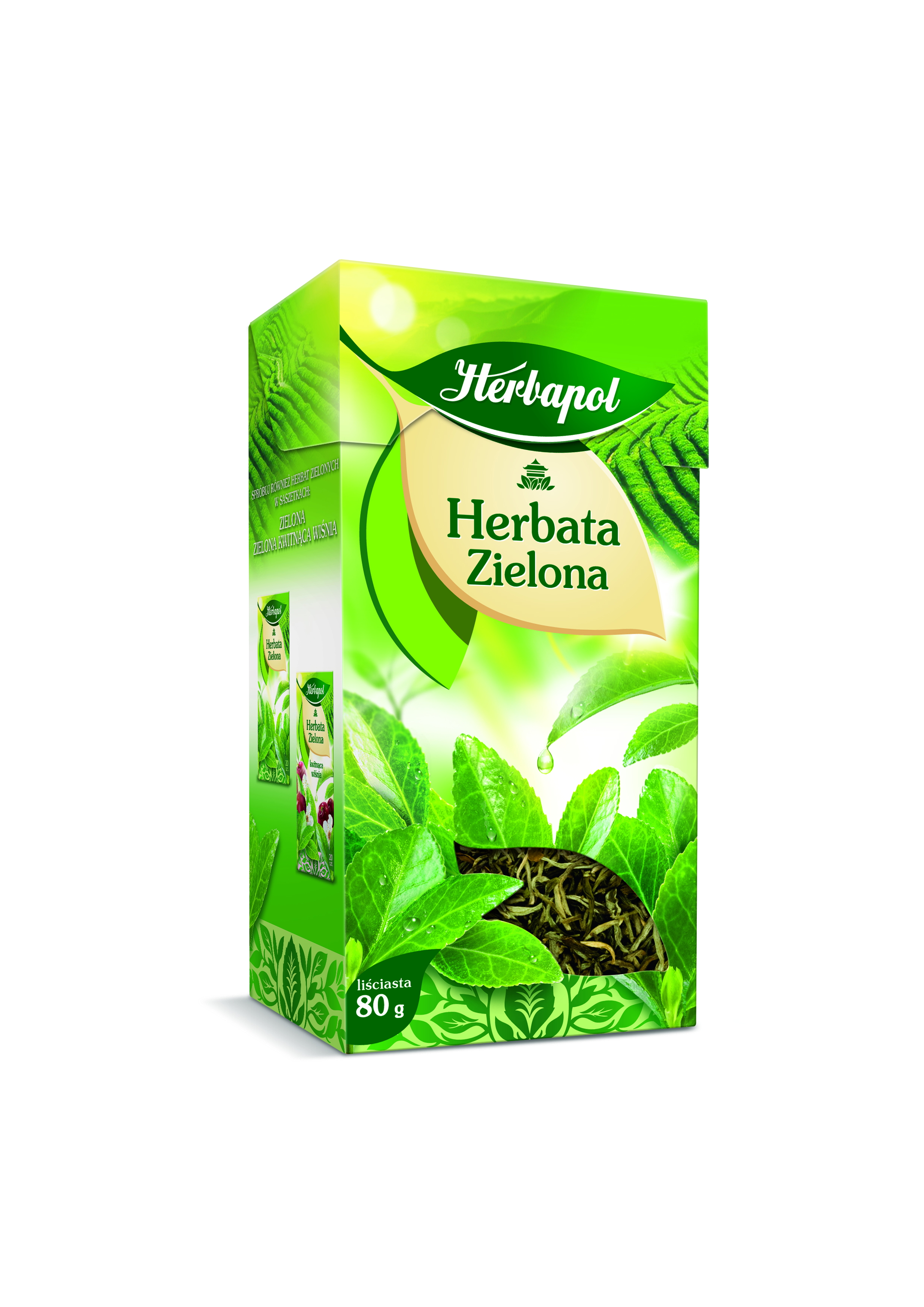Herbapol - Herbata Zielona Liściasta - 80G