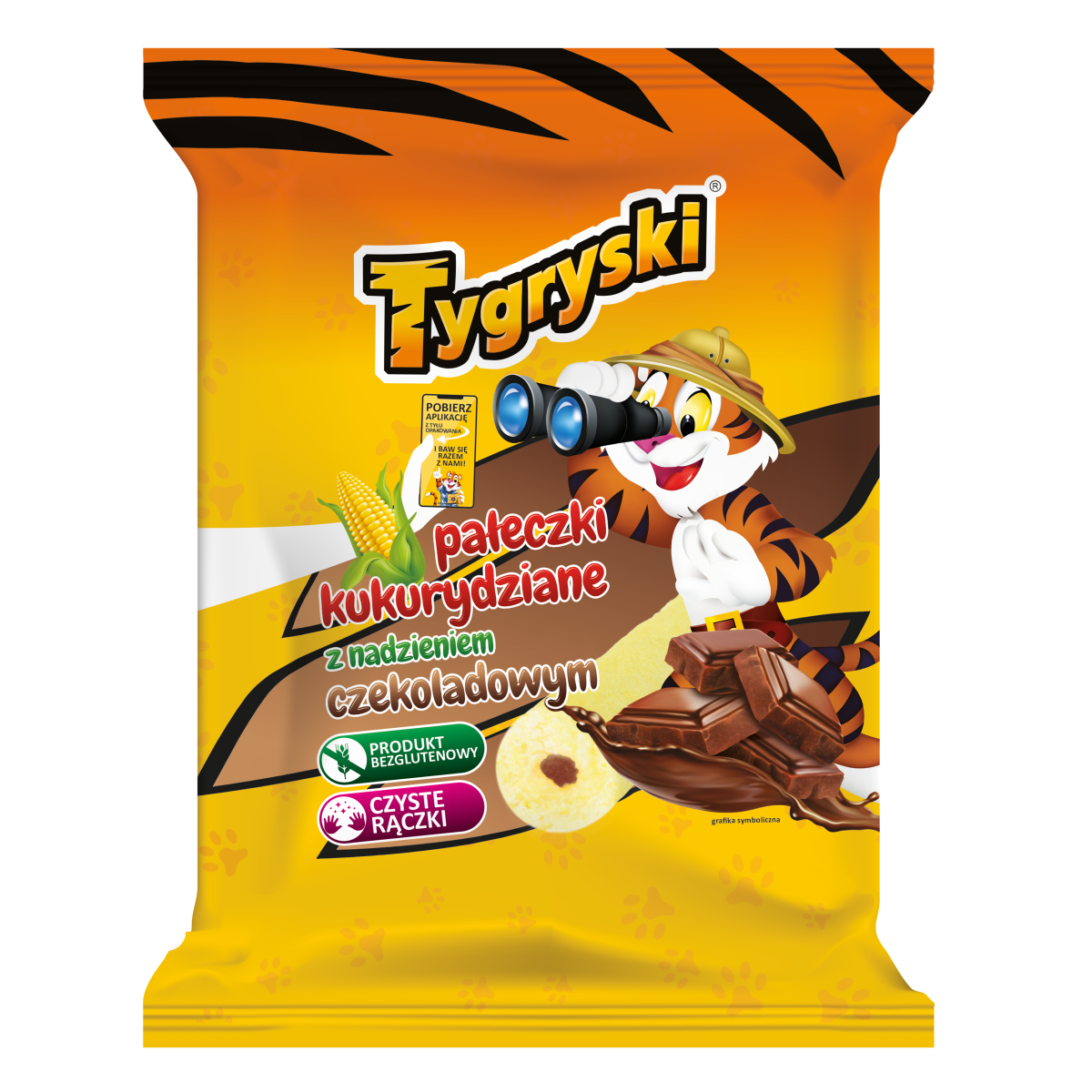 Tygryski Pałeczki Z Nadzieniem Czekoladowym 60G