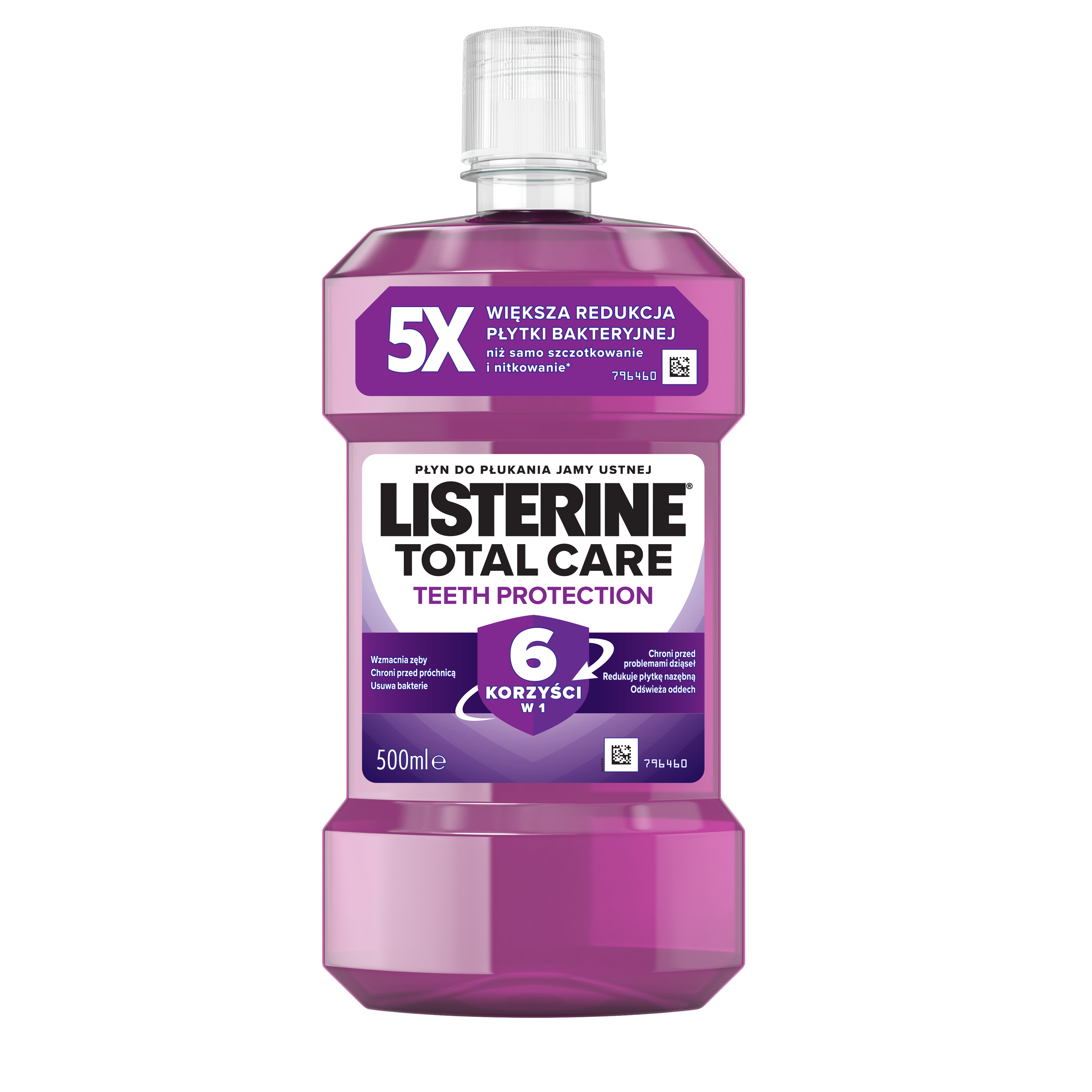 Listerine Płyn Do Płukania Jamy Ustnej Total Care 500 Ml