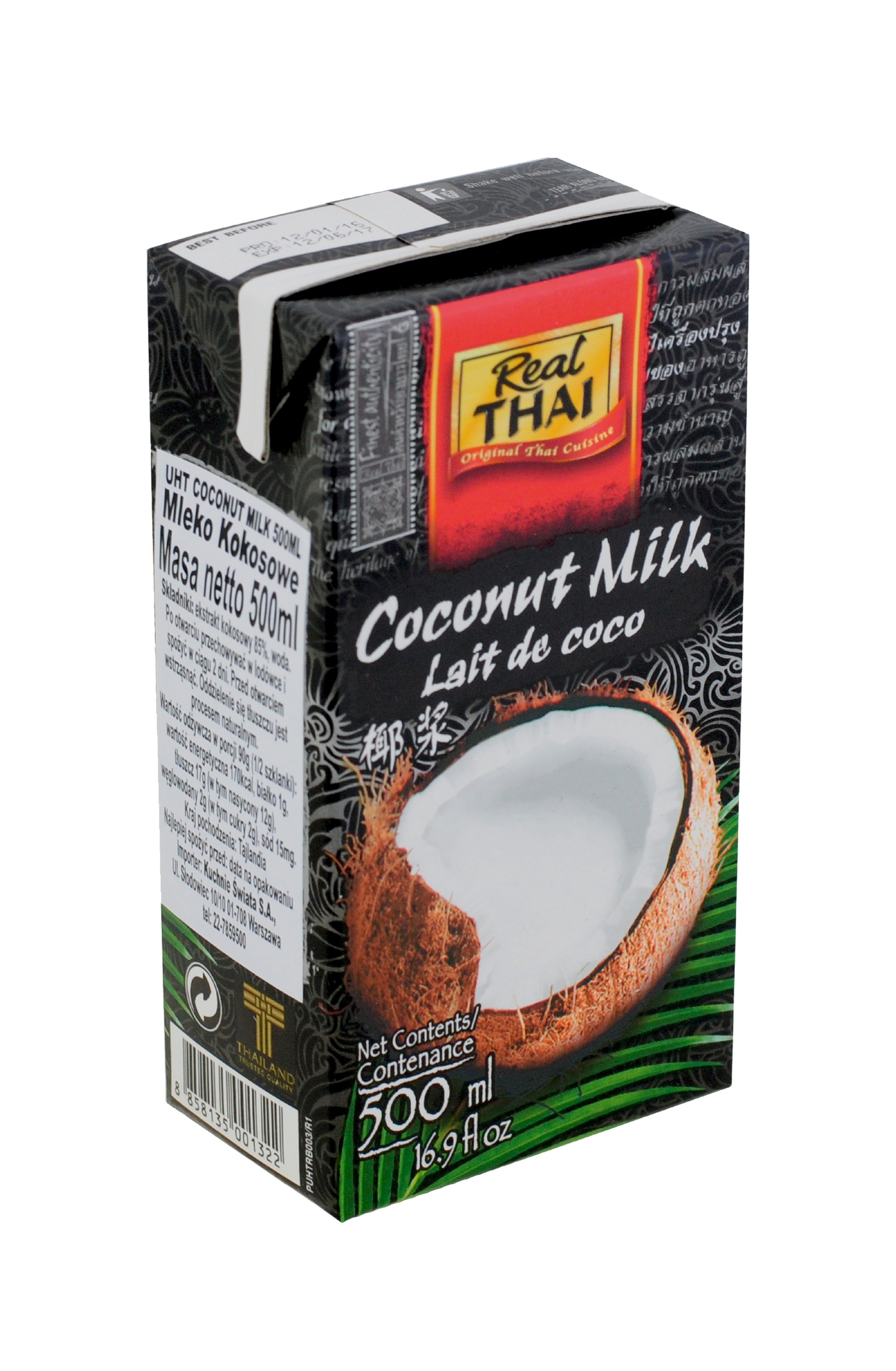 Mleczko Kokosowe Uht 500Ml/12 Realthai