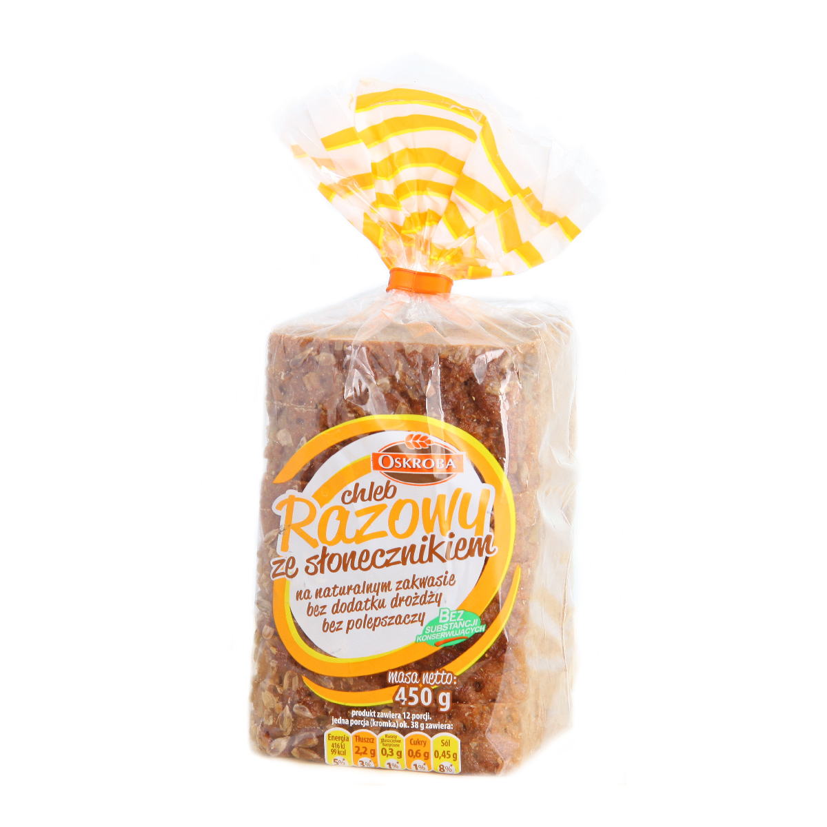 Oskroba Chleb Razowy Ze Słonecznikiem 450 G