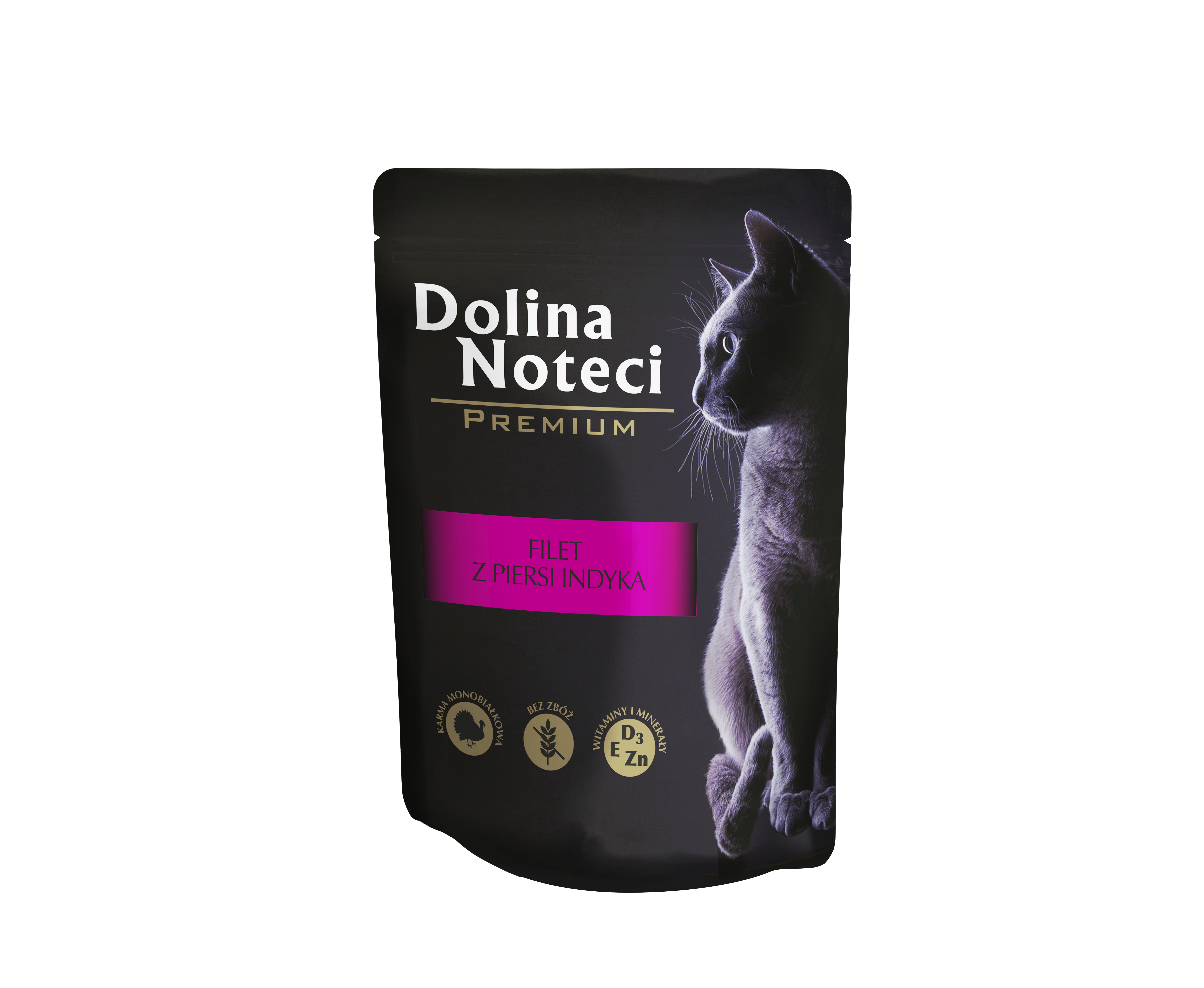 Dolina Noteci Premium Mokra Karma Saszetka Dla Kota Filet Z Indyka 85G