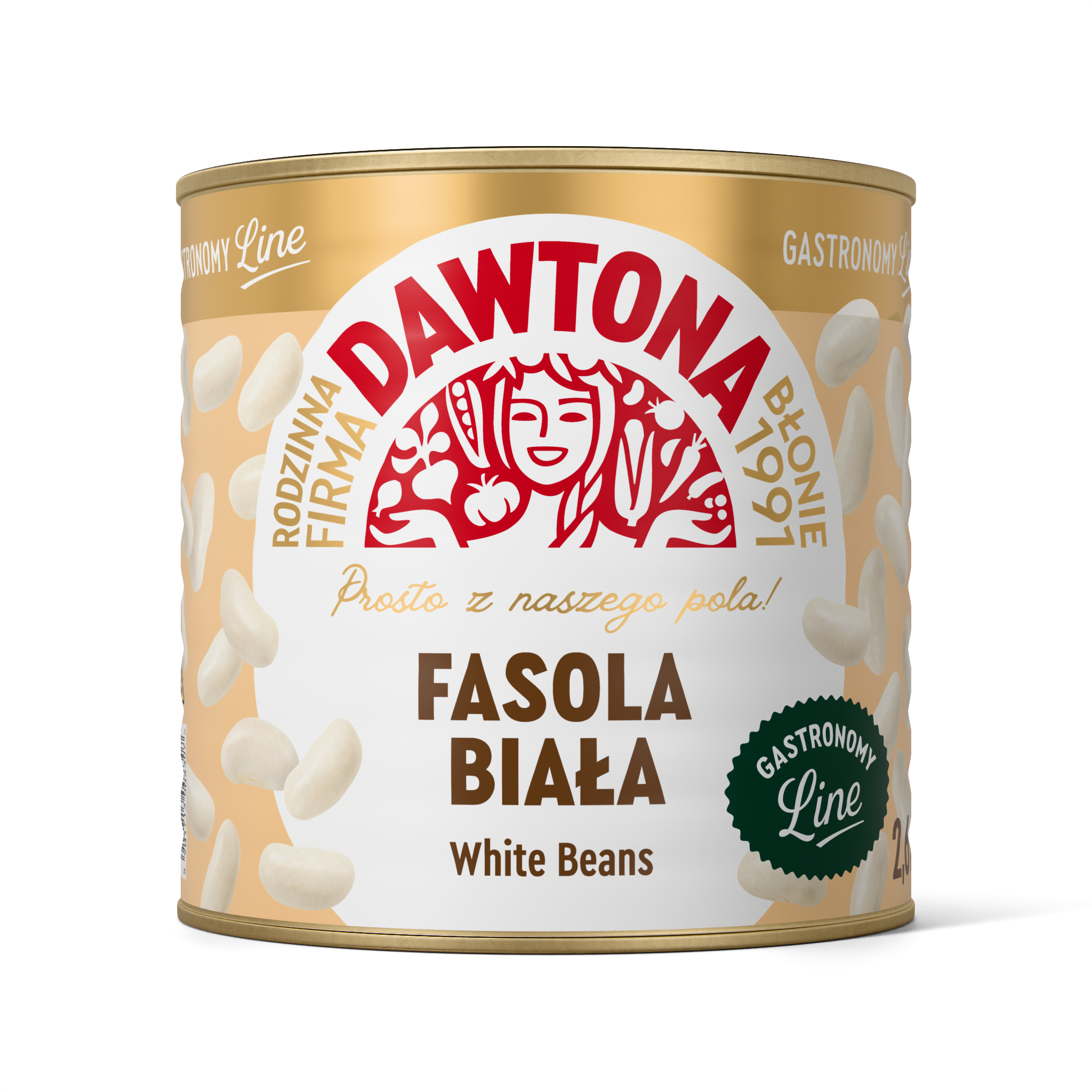 Fasola Biała Konserwowa 2600G Dawtona