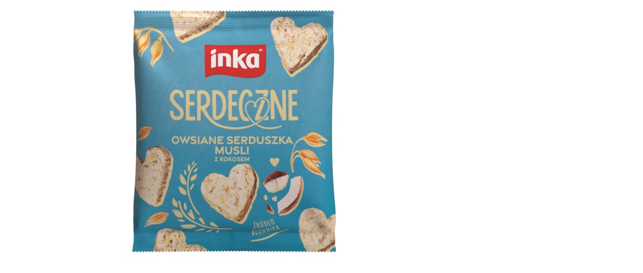 Inka Serdeczne Owsiane Serduszka Musli Z Kokosem 50 G