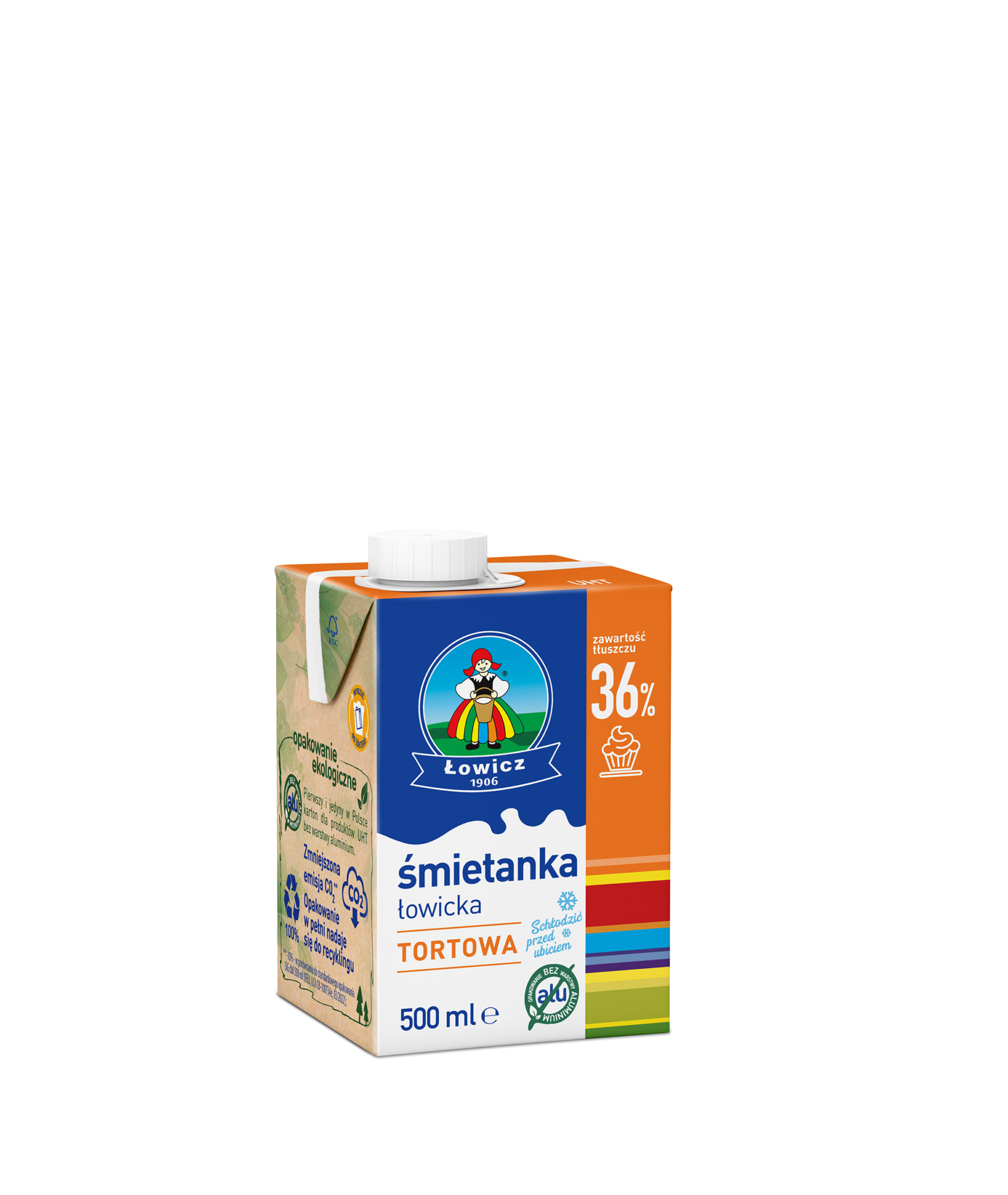 Śmietanka Łowicka Uht 36% 500G Łowicz