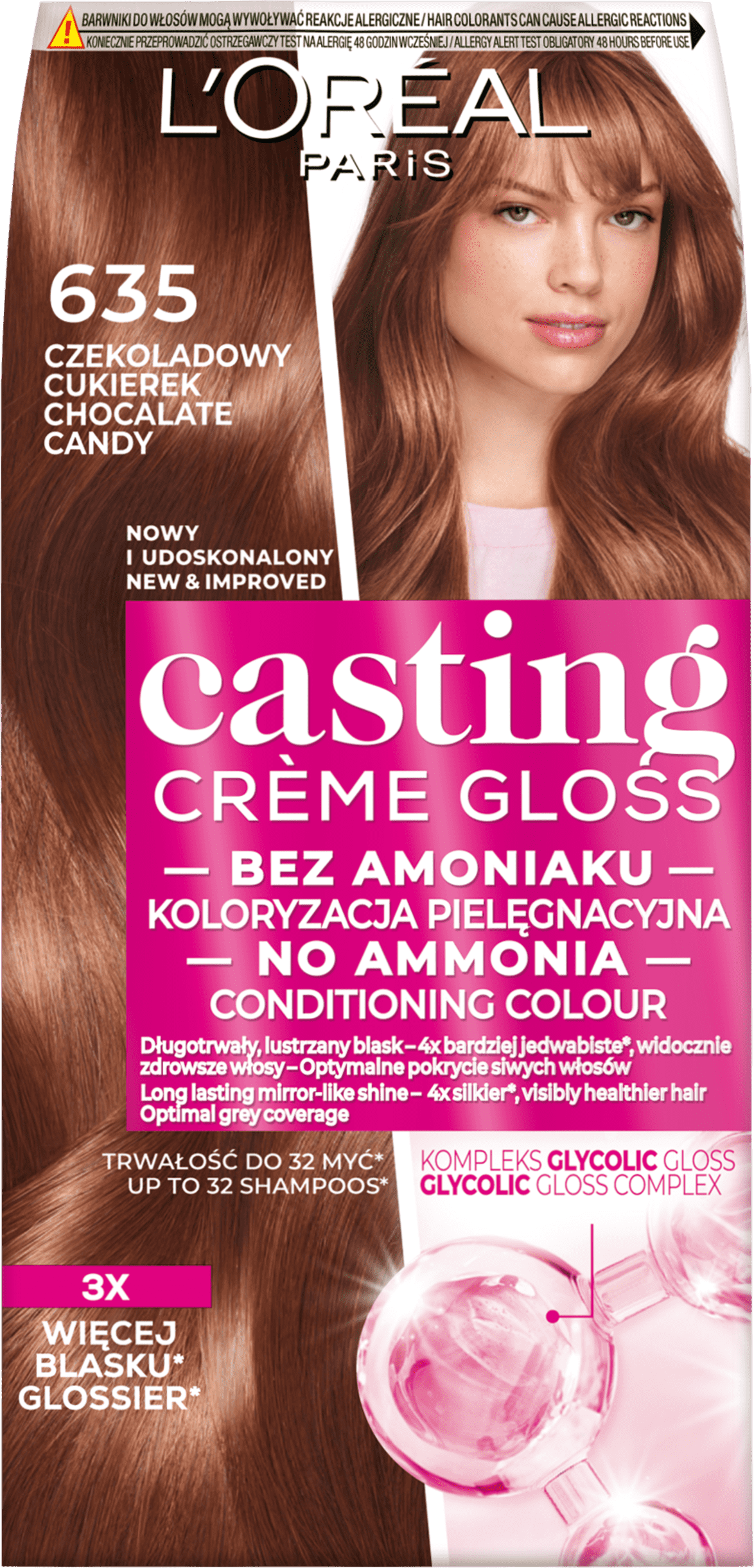 Casting Creme Gloss 635 Czekoladowy Cukierek 180 Ml