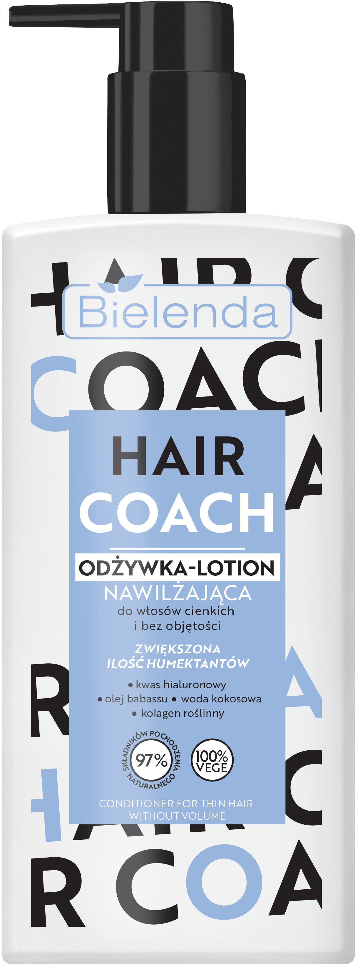 Hair Coach Nawilżająca Odżywka- Lotion Do Włosów Cienkich I Bez Objętości 280Ml