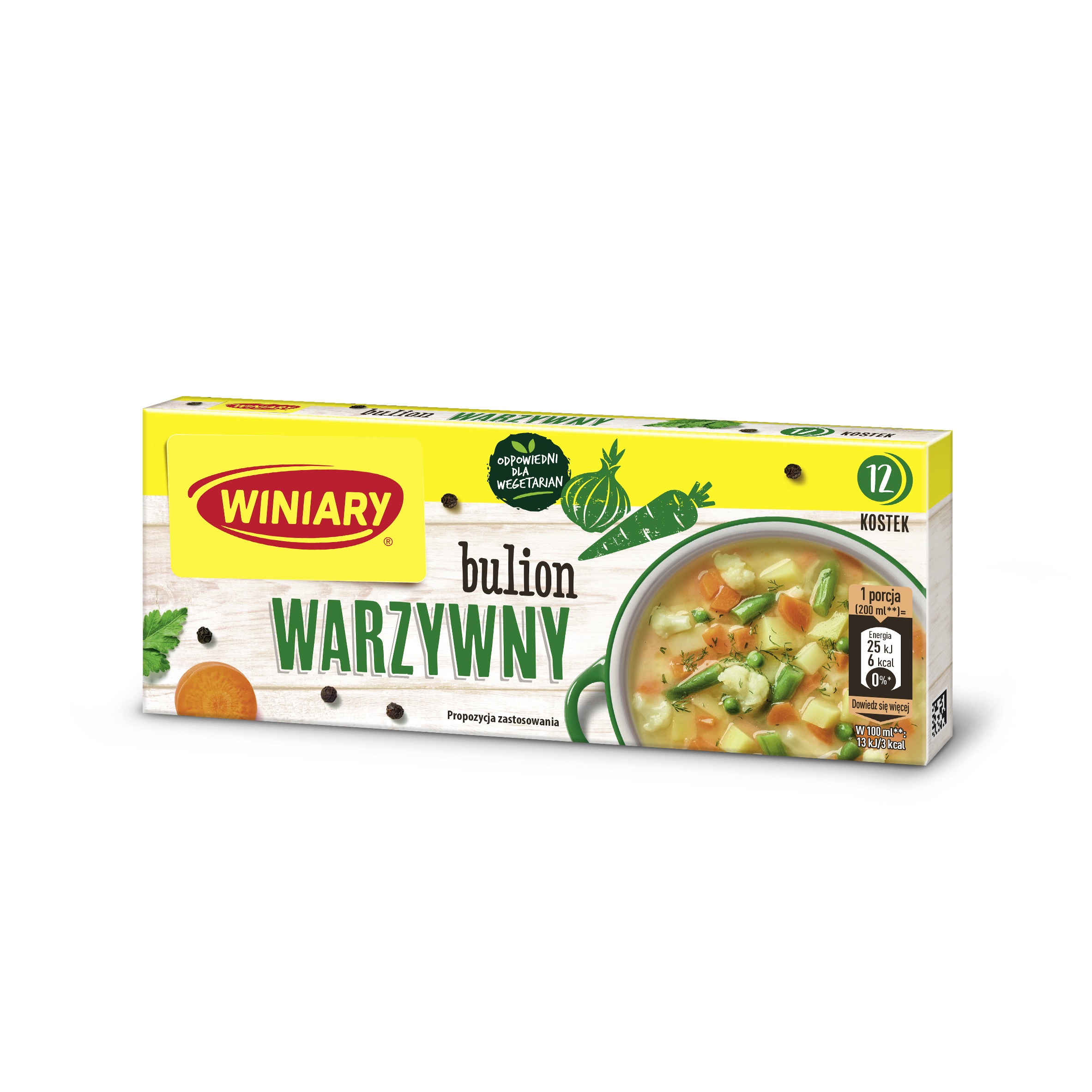 Winiary Bulion Warzywny 120G (12 Sztuk)