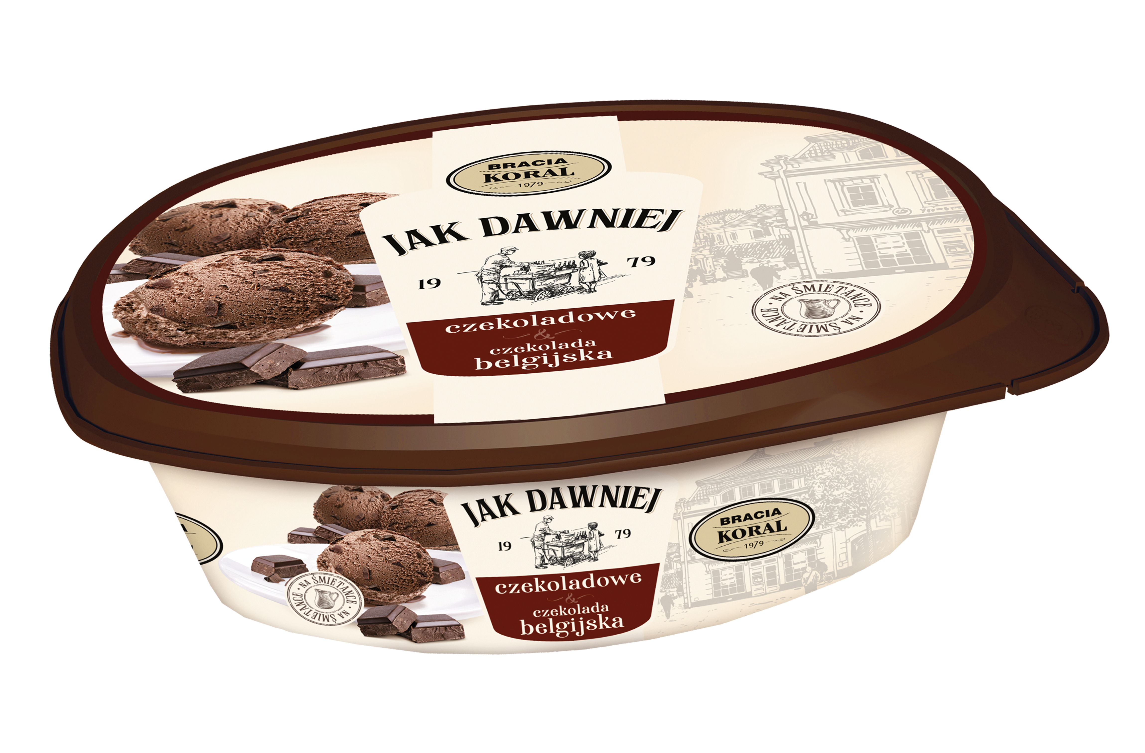 Bracia Koral Lody Czekoladowe Z Czekoladą 900 Ml