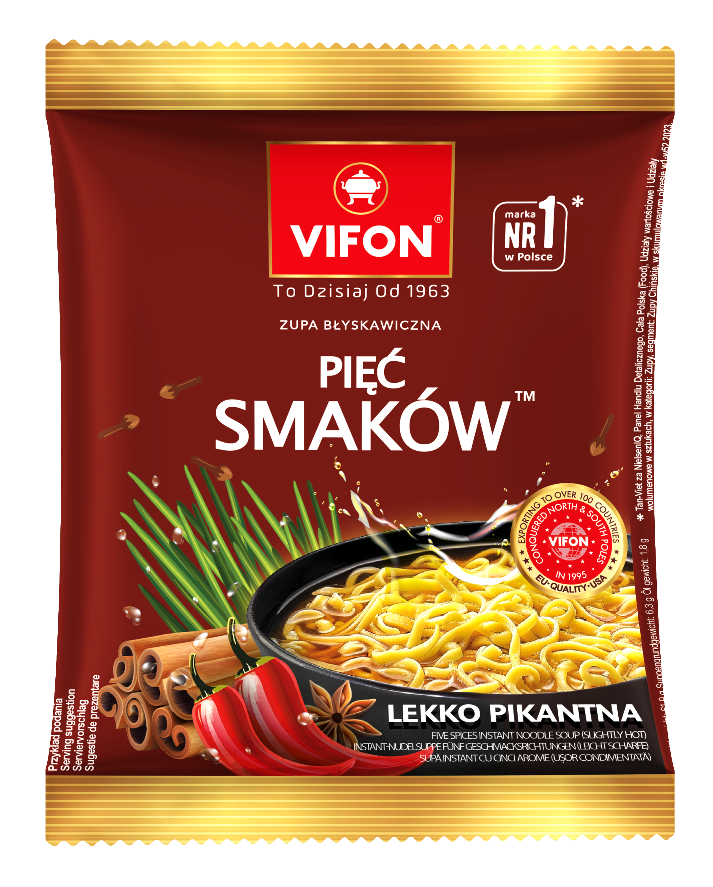 Vifon Zupa Błyskawiczna Pięć Smaków 70 G