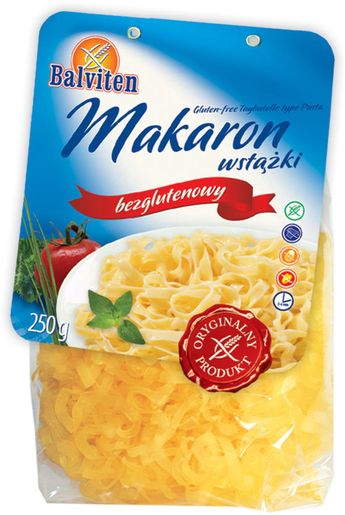 Balviten Makaron Wstążki 250G. Produkt Bezglutenowy