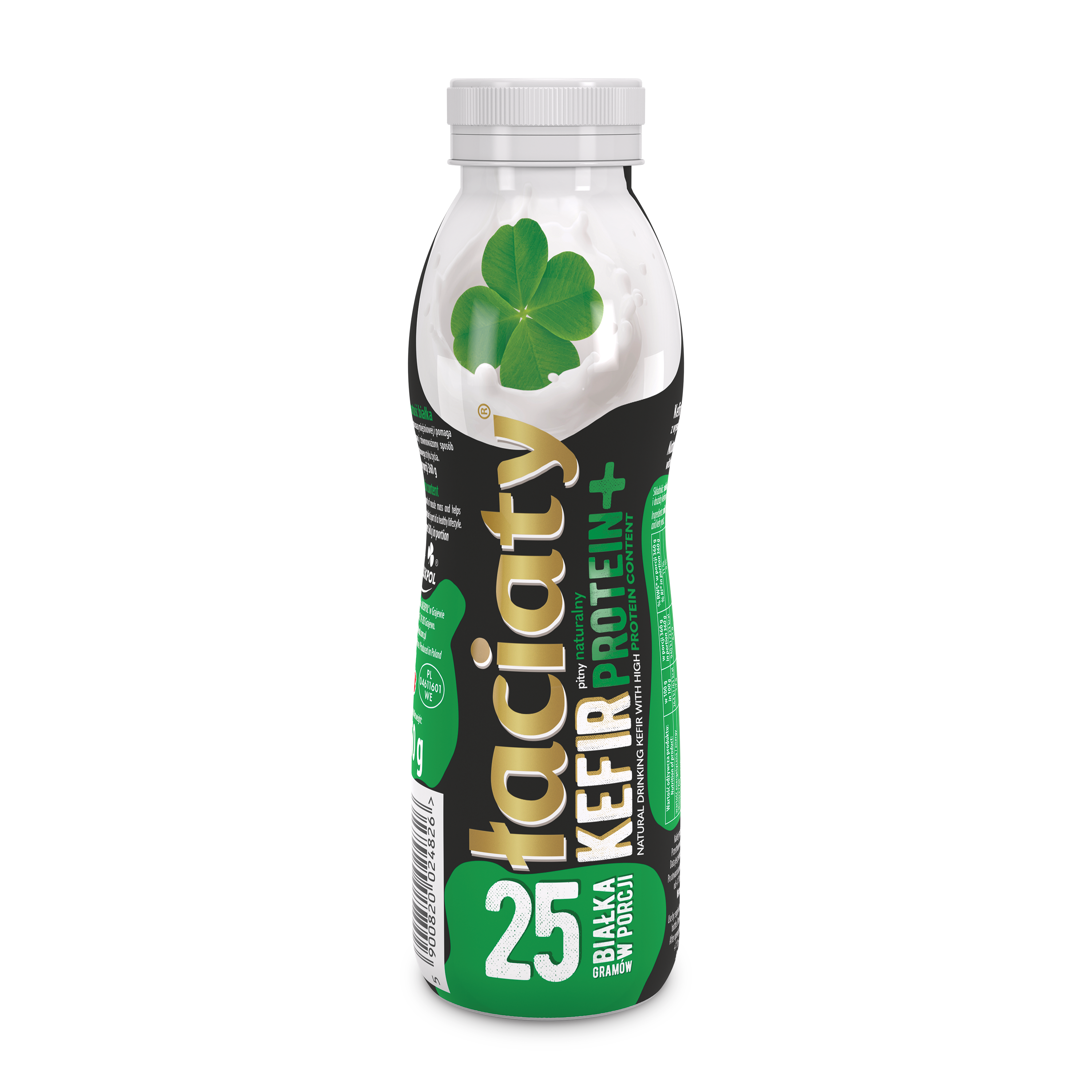 Kefir Łaciaty Pitny Nat.Protein Plus Butelka Pet 360G Sm Mlekpol