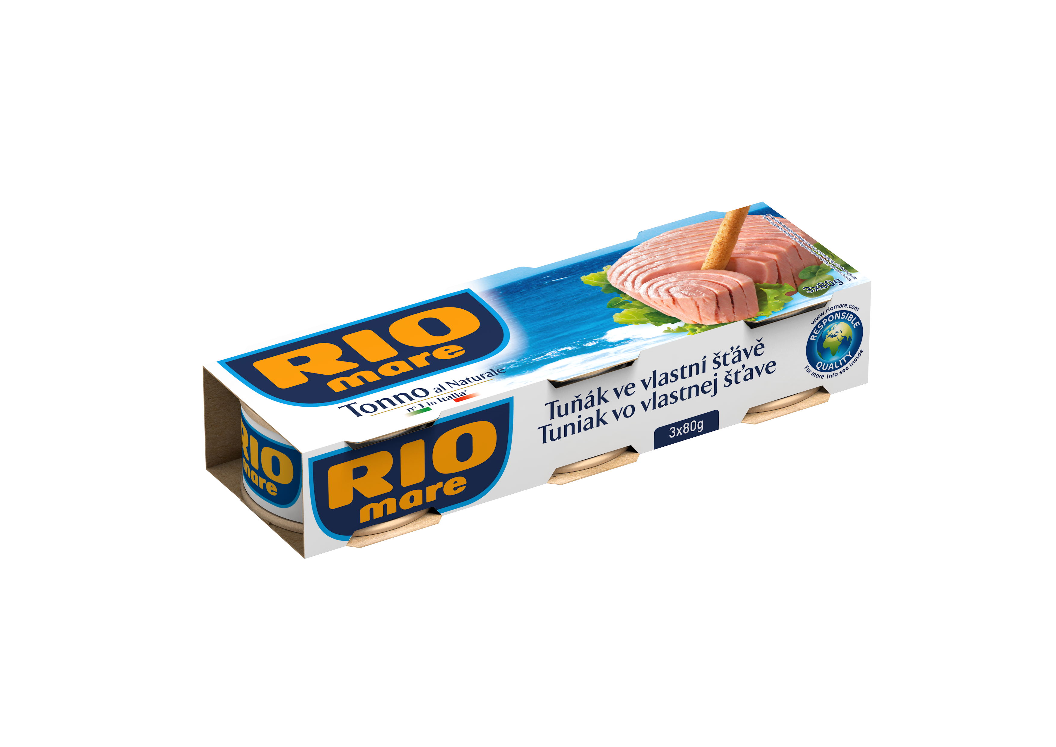 Tuńczyk W Sosie Własnym Rio Mare 3X80G