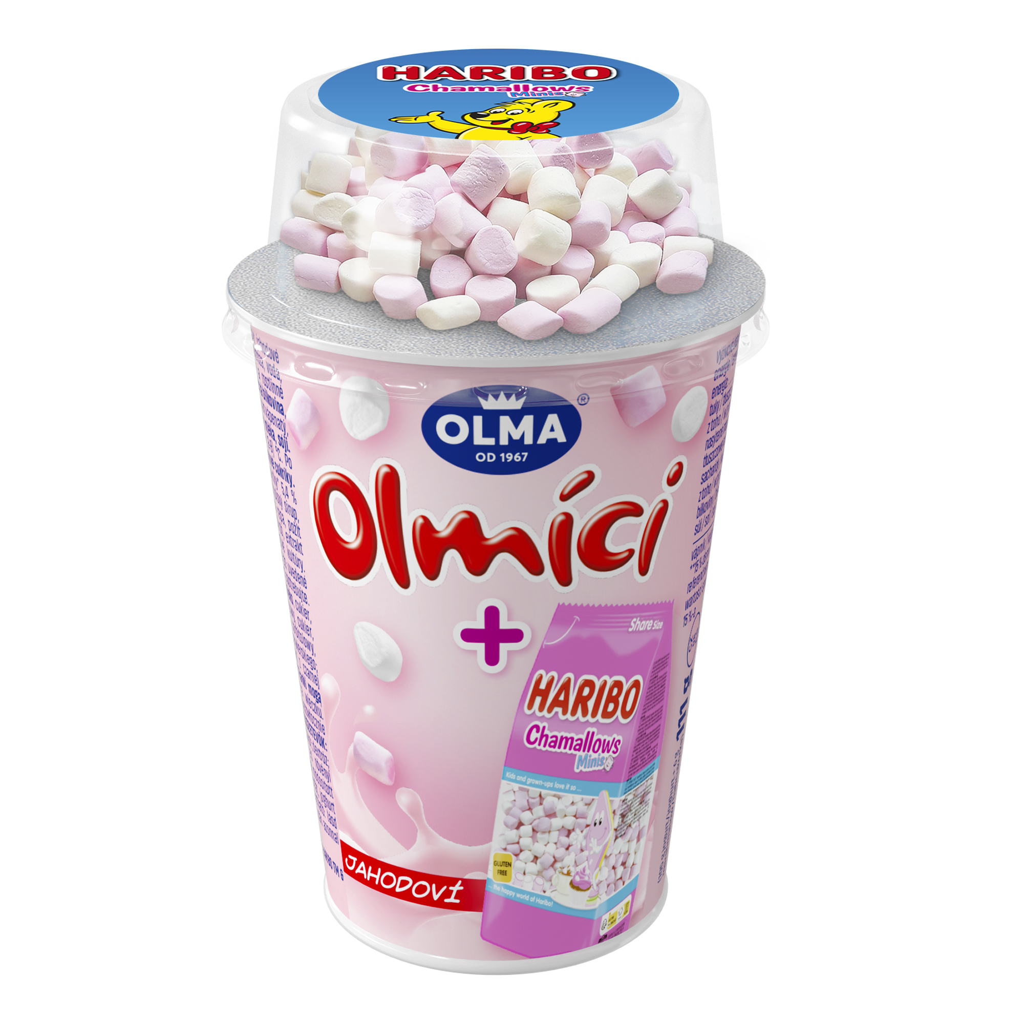 Olmici Jogurt Truskawkowy Z Piankami 111G Olma