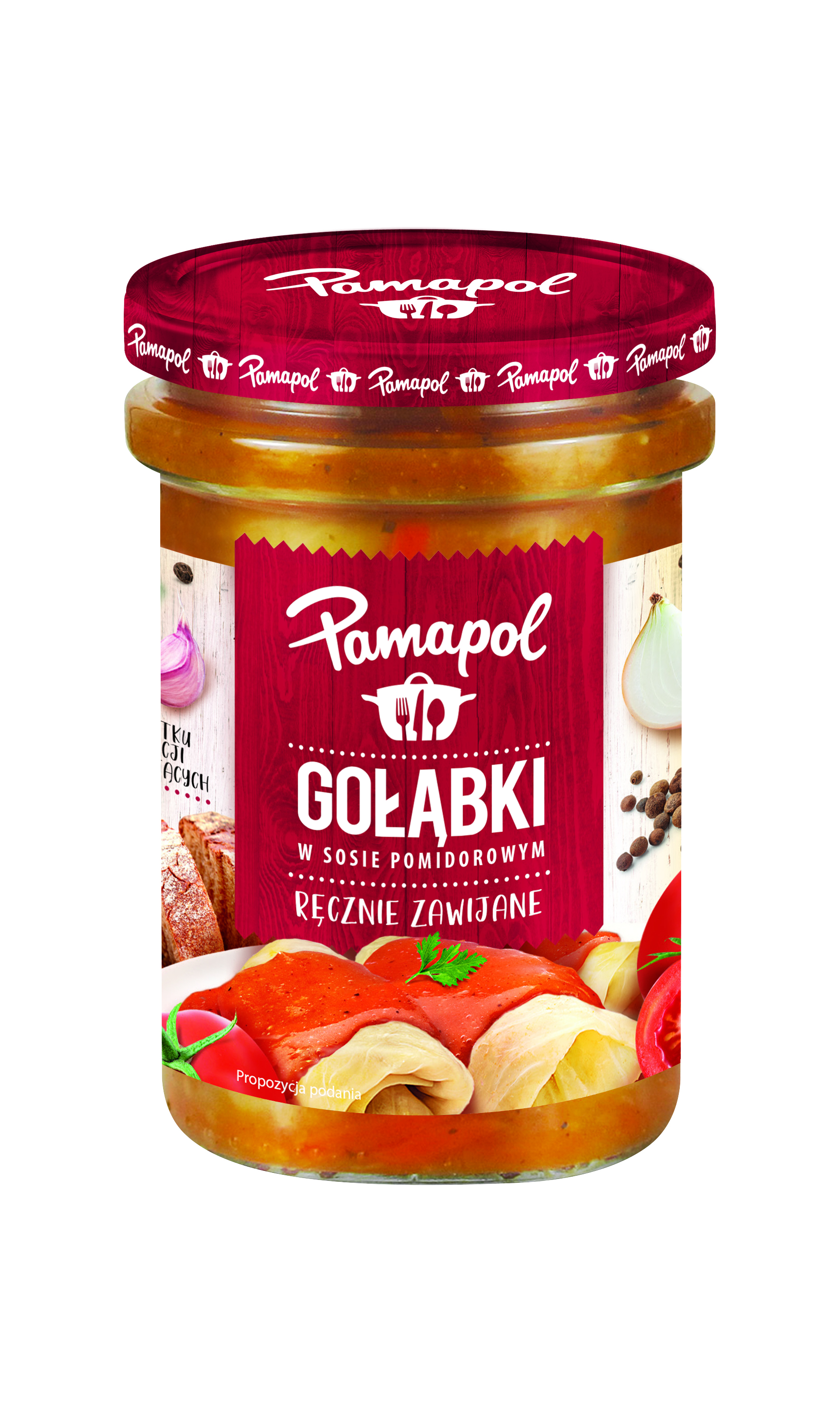 Pamapol - Gołąbki W Sosie Pomidorowym Ręcznie Zawijane 500G