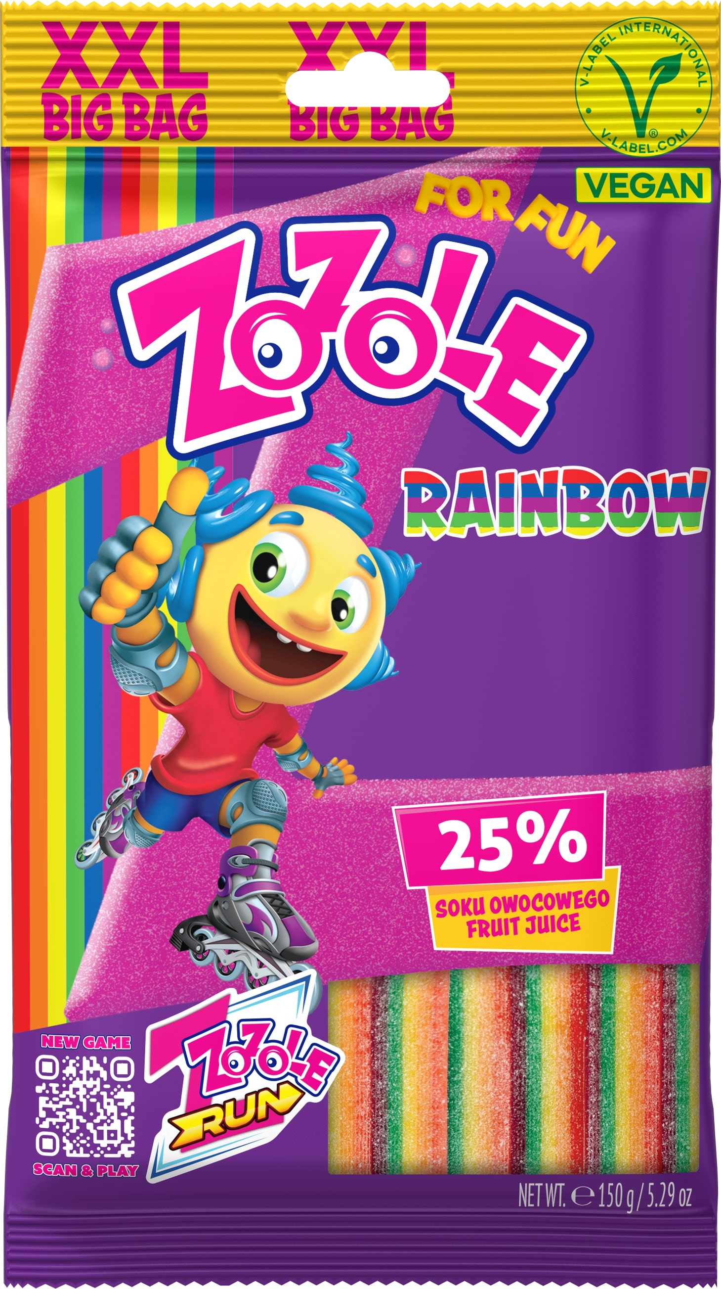 Żelki Zozole Rainbow 150G Mieszko