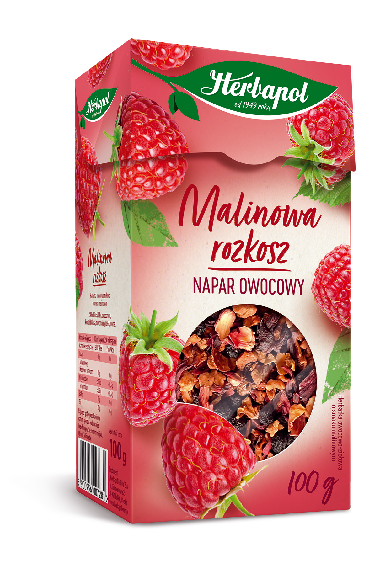 Napar Owocowy Malinowa Rozkosz 100G - Herbapol Lublin