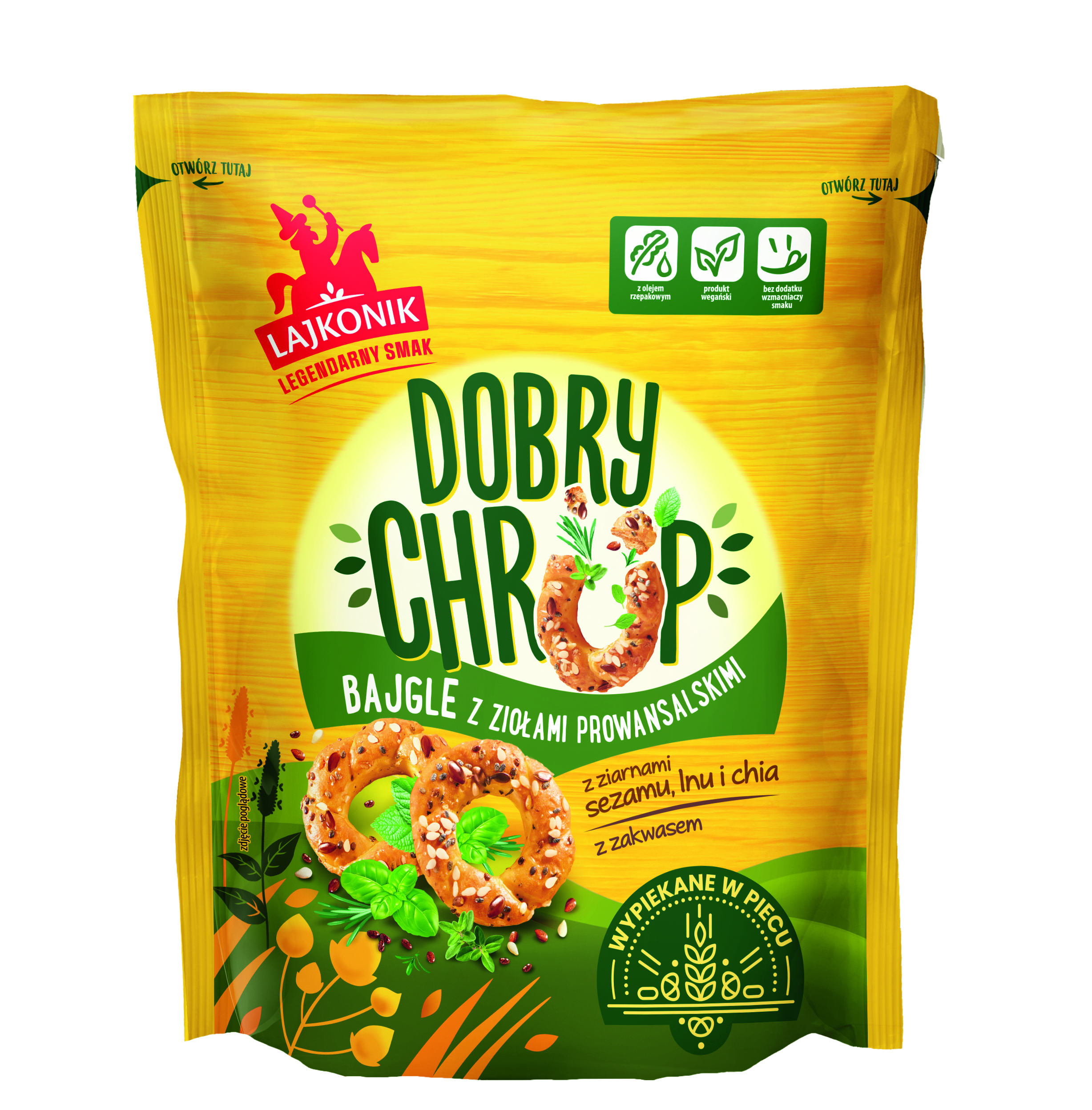 Dobry Chrup Bajgle Z Ziołami 100G
