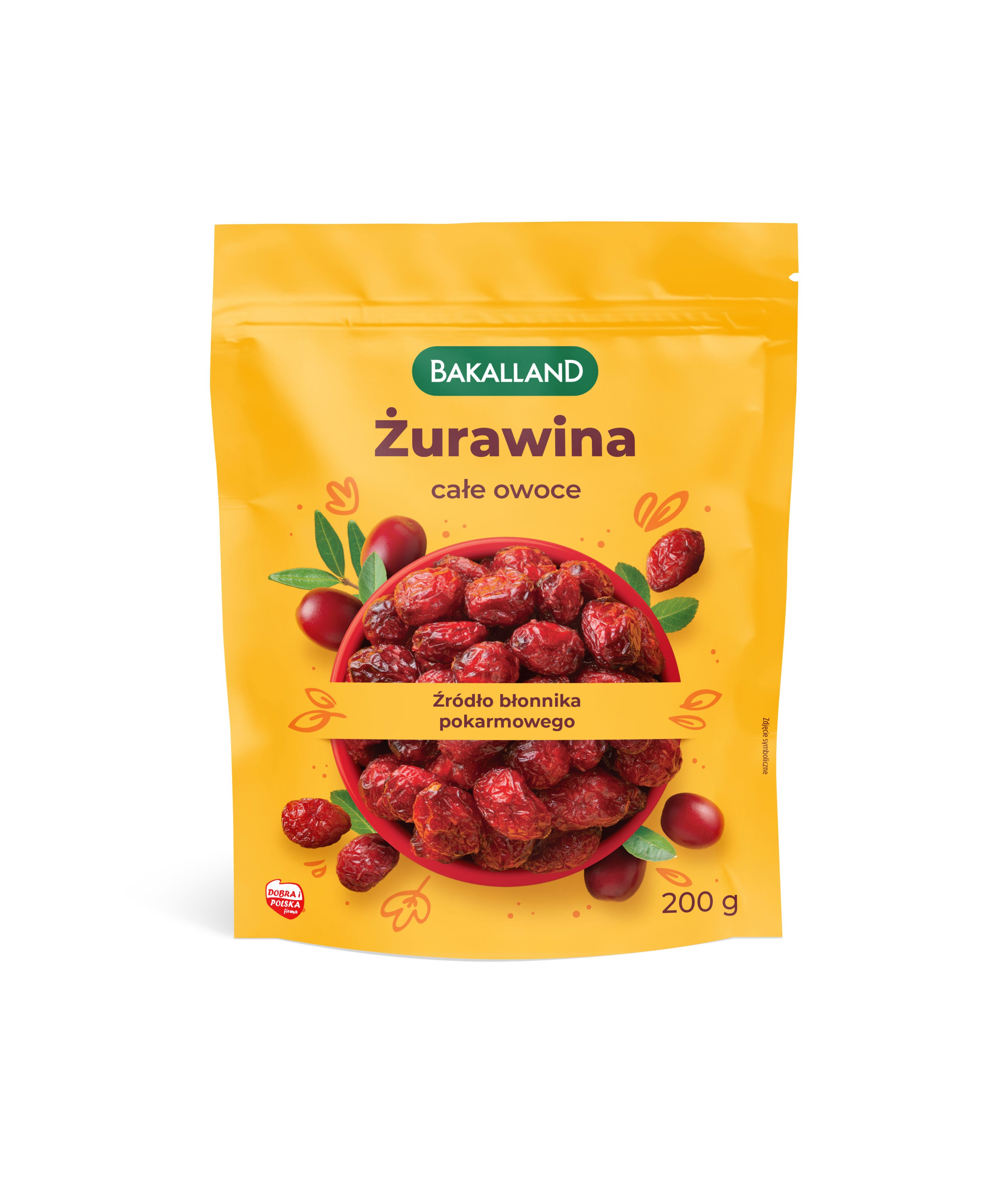 Żurawina Całe Owoce 200G Bakalland