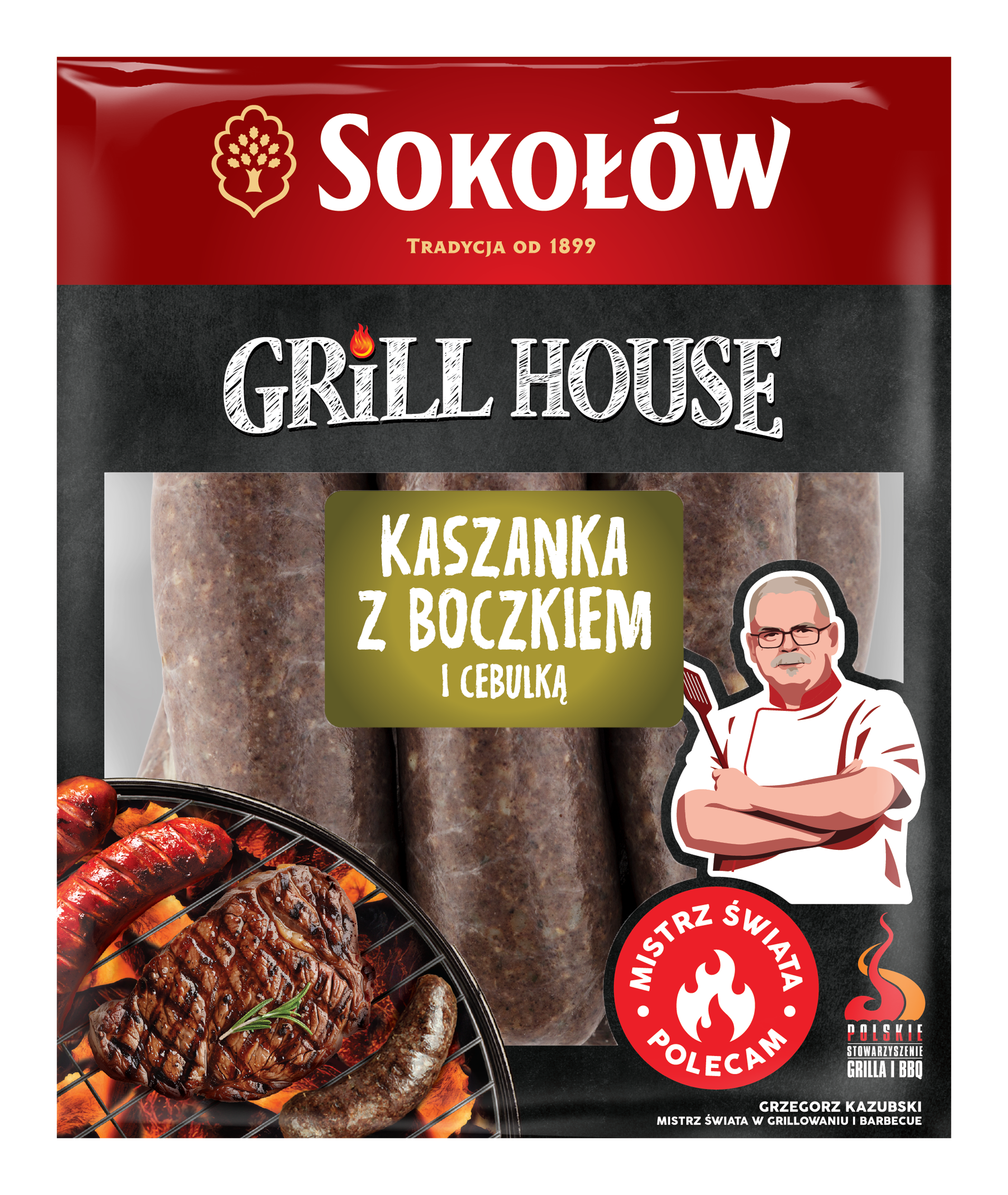 Kaszanka Z Boczkiem I Cebulką 500G Sokołów