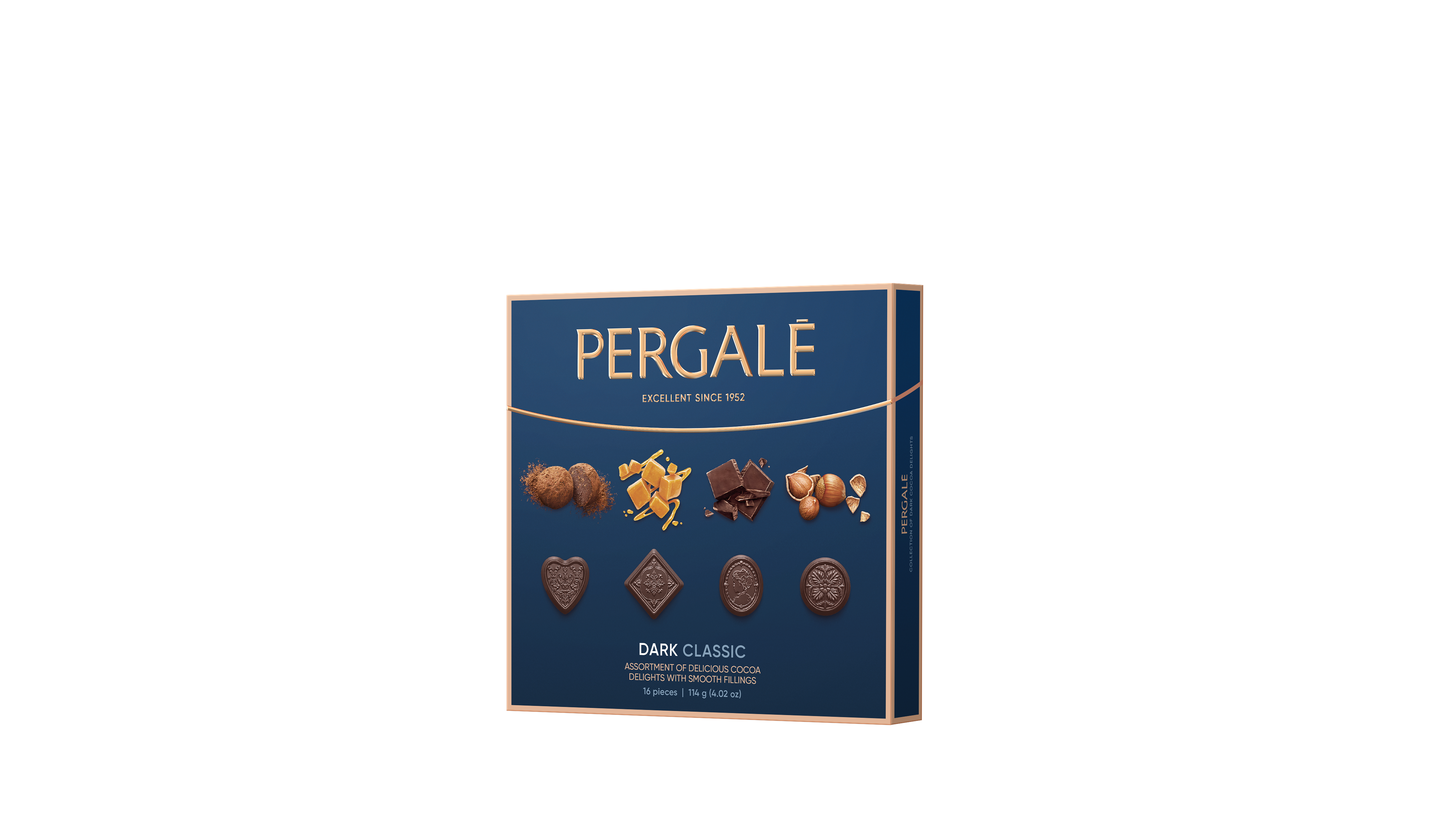 Bombonierka Pergalė Dark Classic 114G