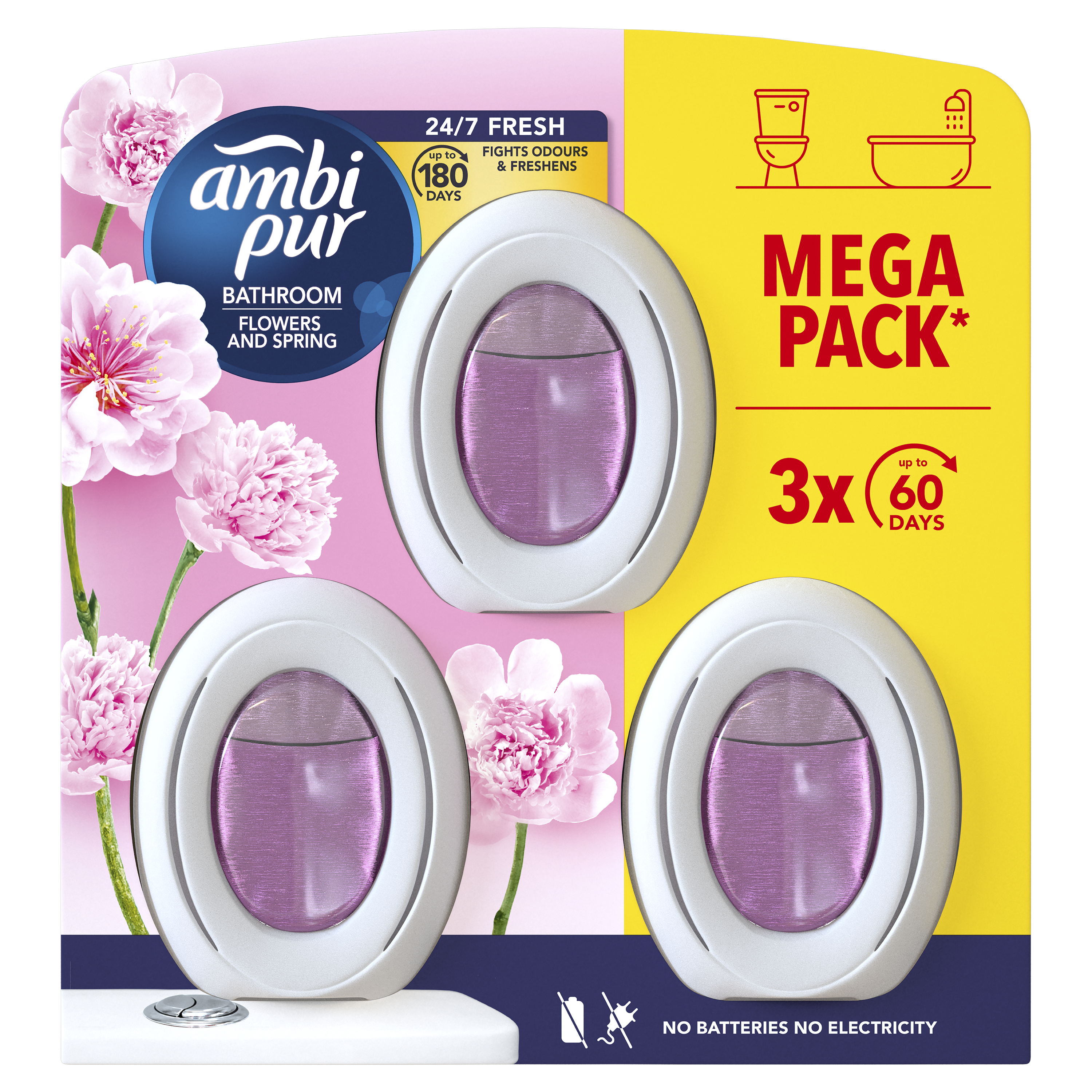 Ambi Pur Łazienka Morning Dew Odświeżacz Powietrza 3 X 8 Ml