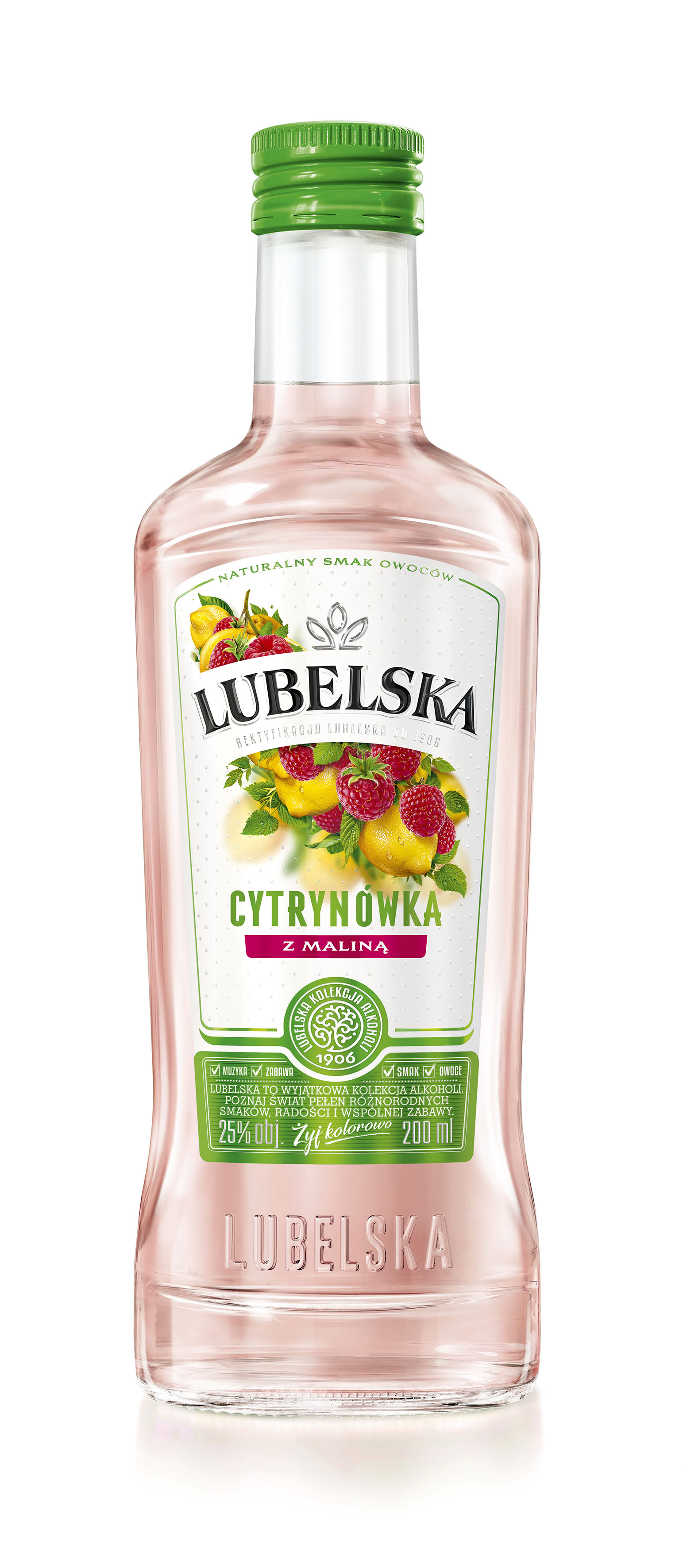Lubelska Cytrynówka Z Maliną 25% 200 Ml