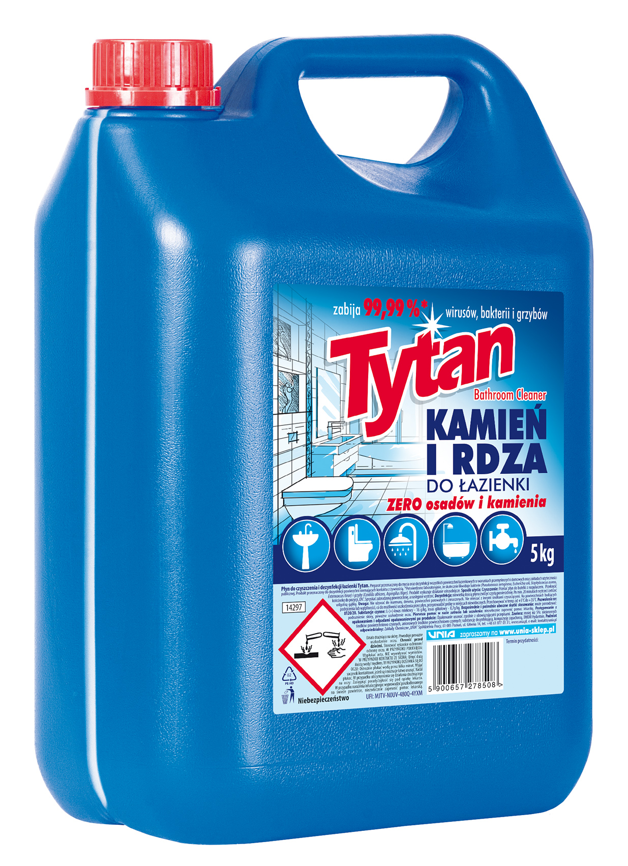 Płyn Do Mycia Łazienek Tytan Kamień I Rdza 5Kg