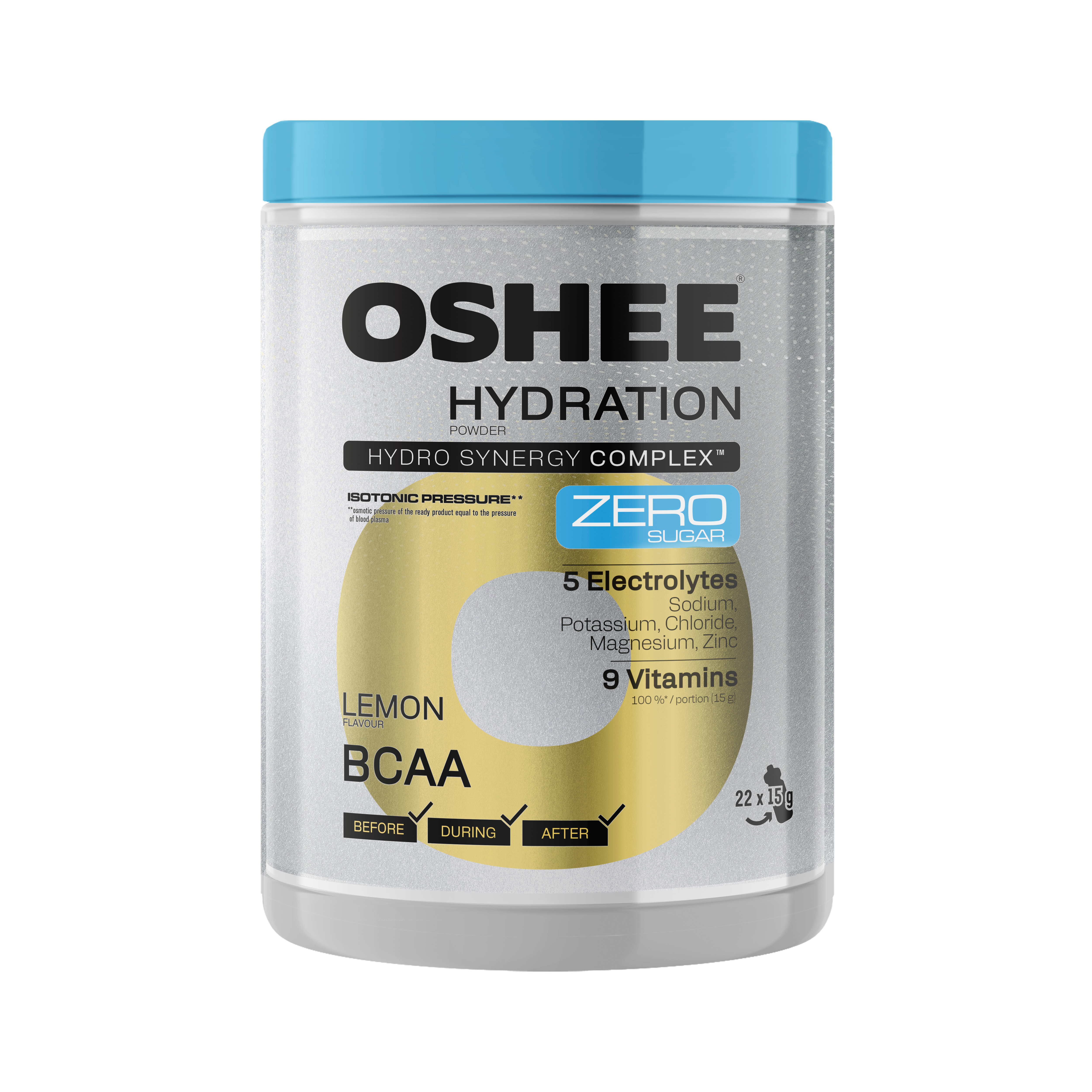 Oshee Hydration Powder Lemon Zero Jar 330 G