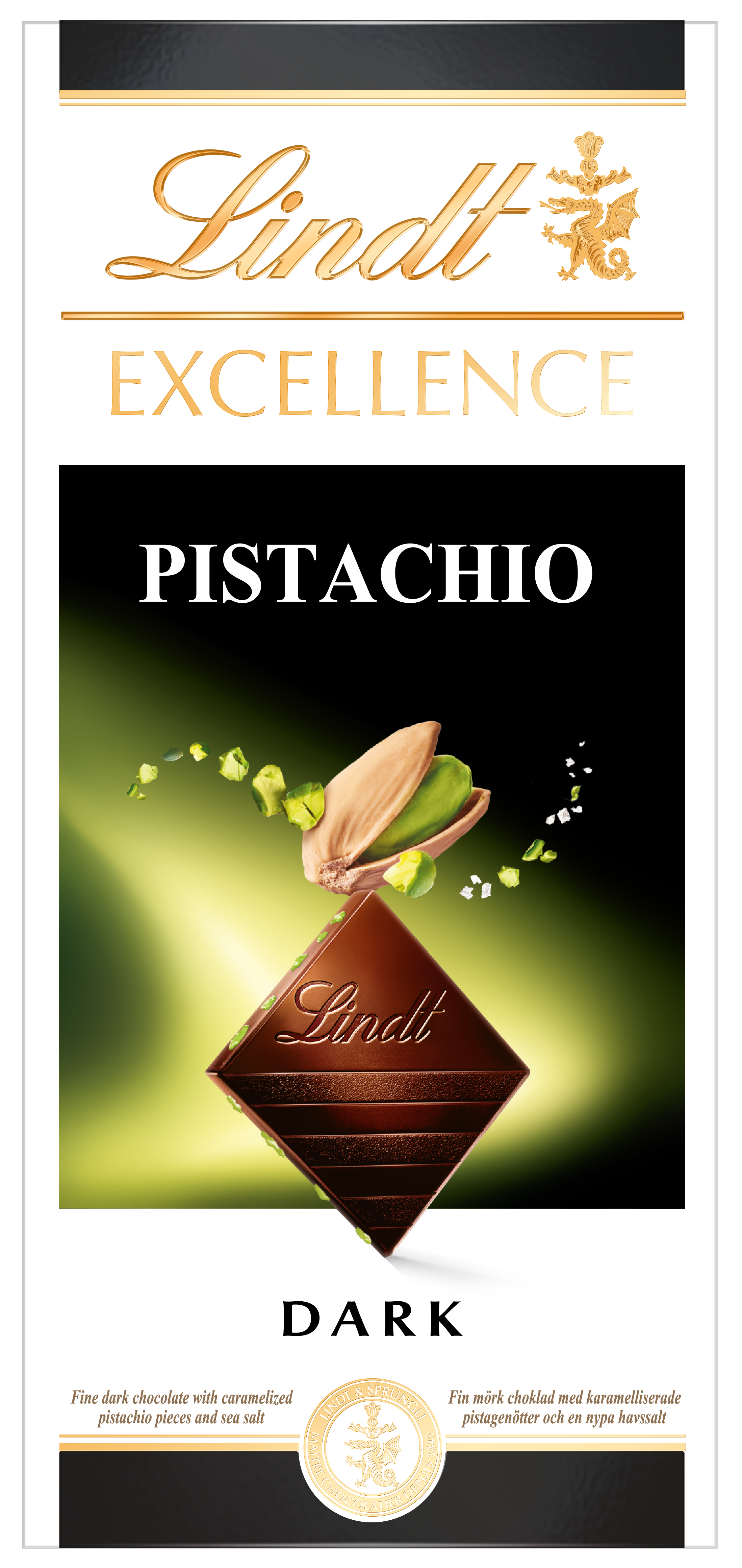 Lindt Excellence Pistachio 100G