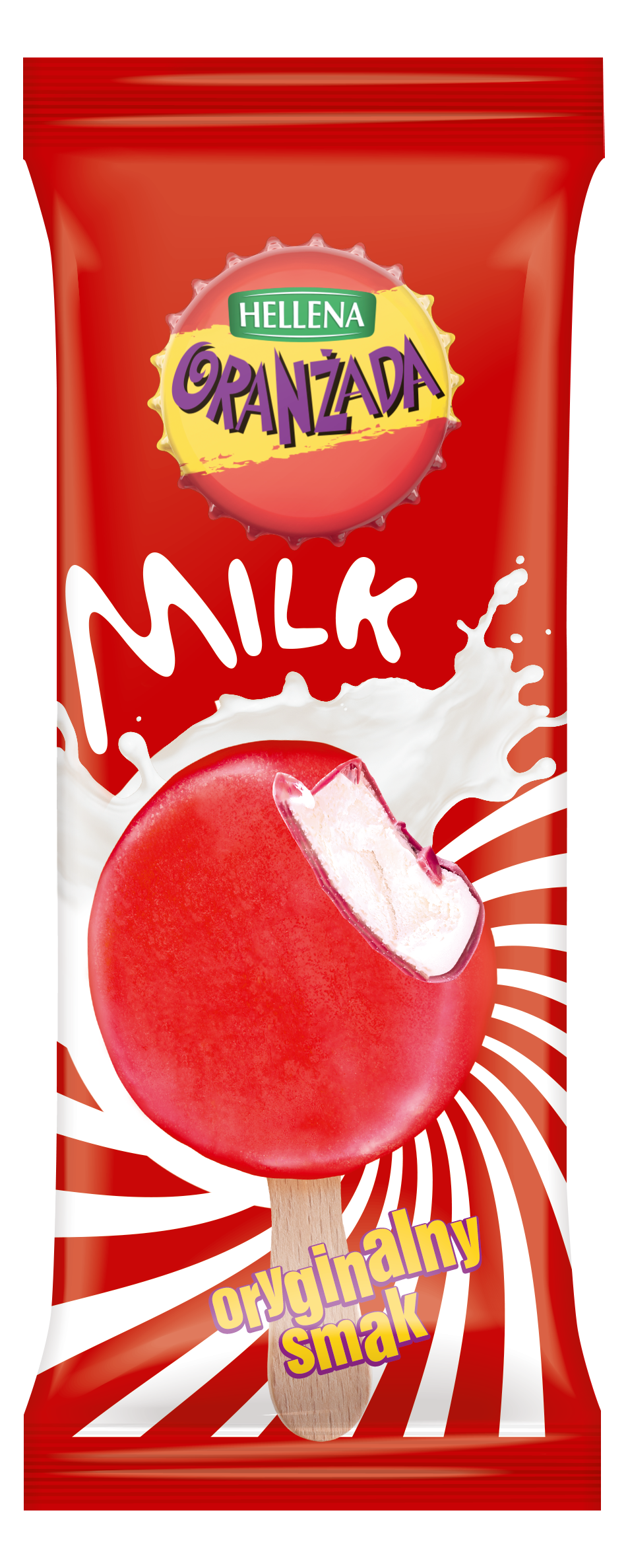 Lody Oranżada Milk 90 Ml Hellena