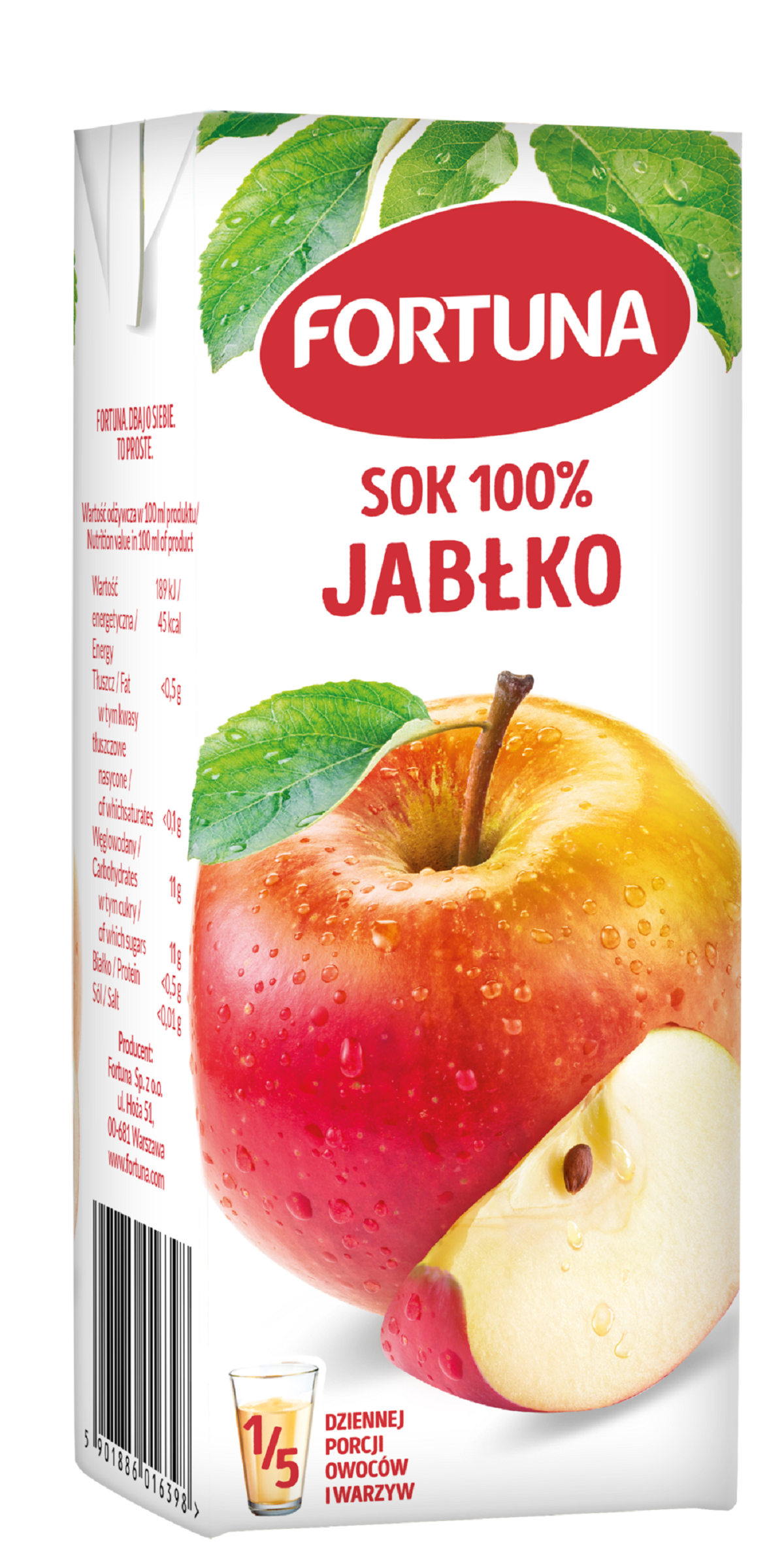 Fortuna Sok 100% Jabłko 200 Ml