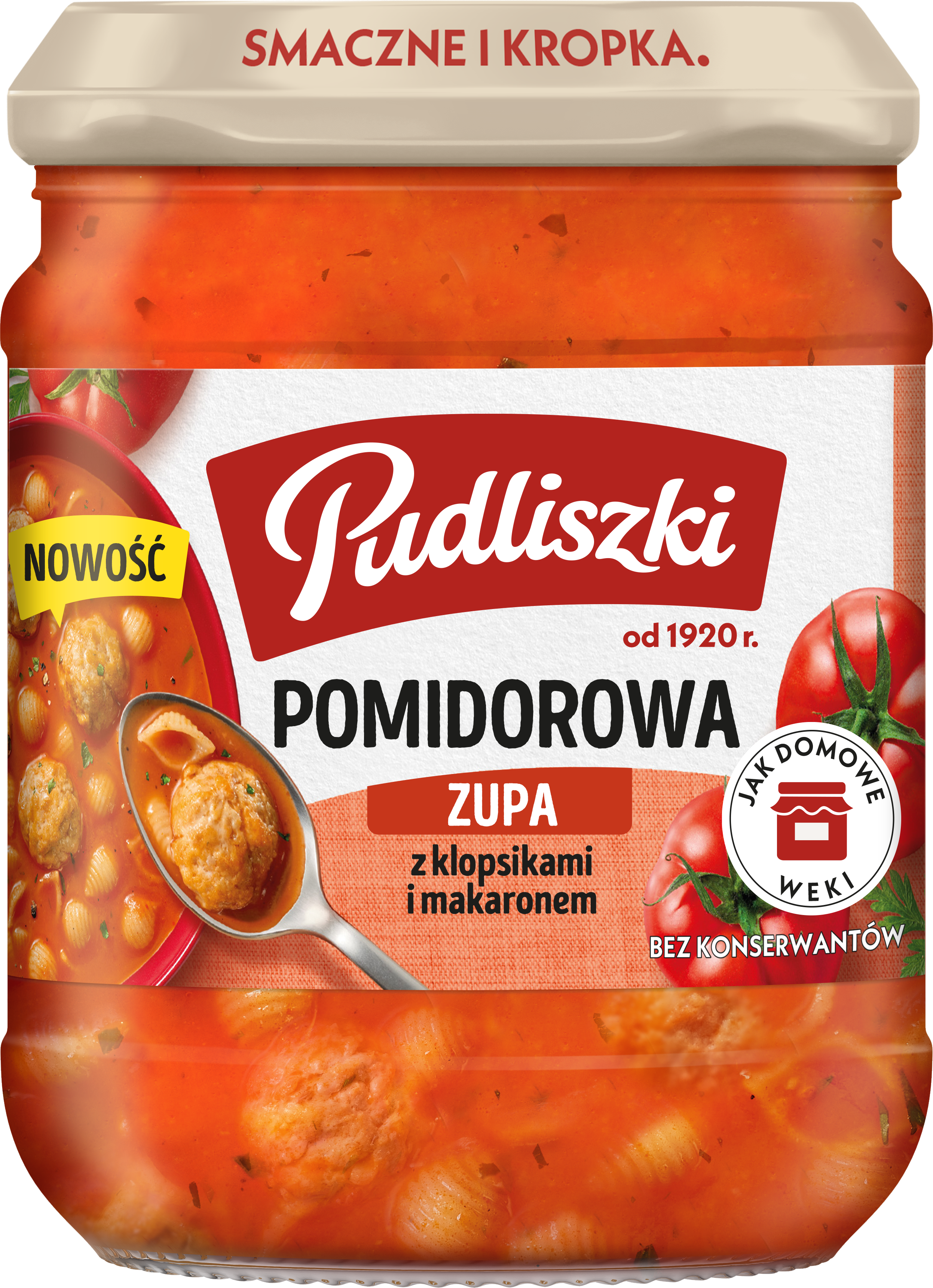 Zupa Pomidorowa Z Klopsikami I Makaronem Pudliszki 450G