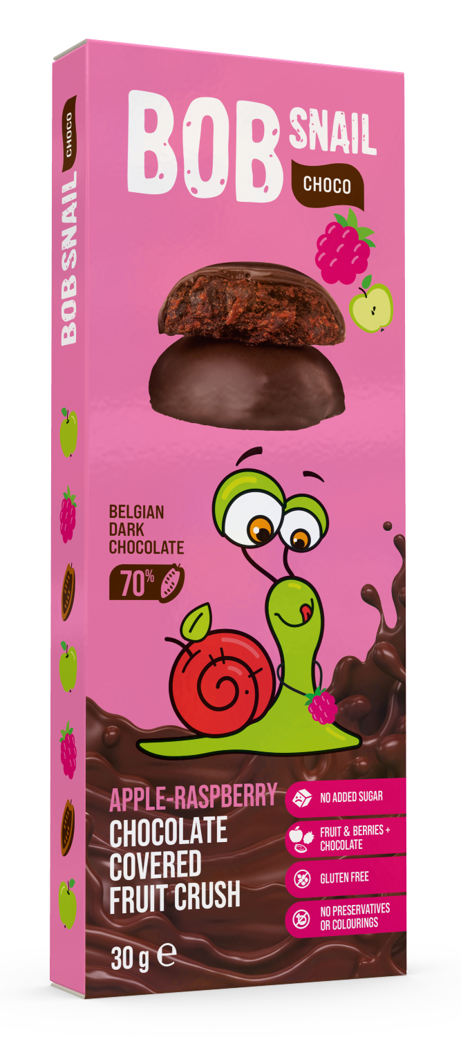Bob Snail Choco Jabłko-Malina 30G