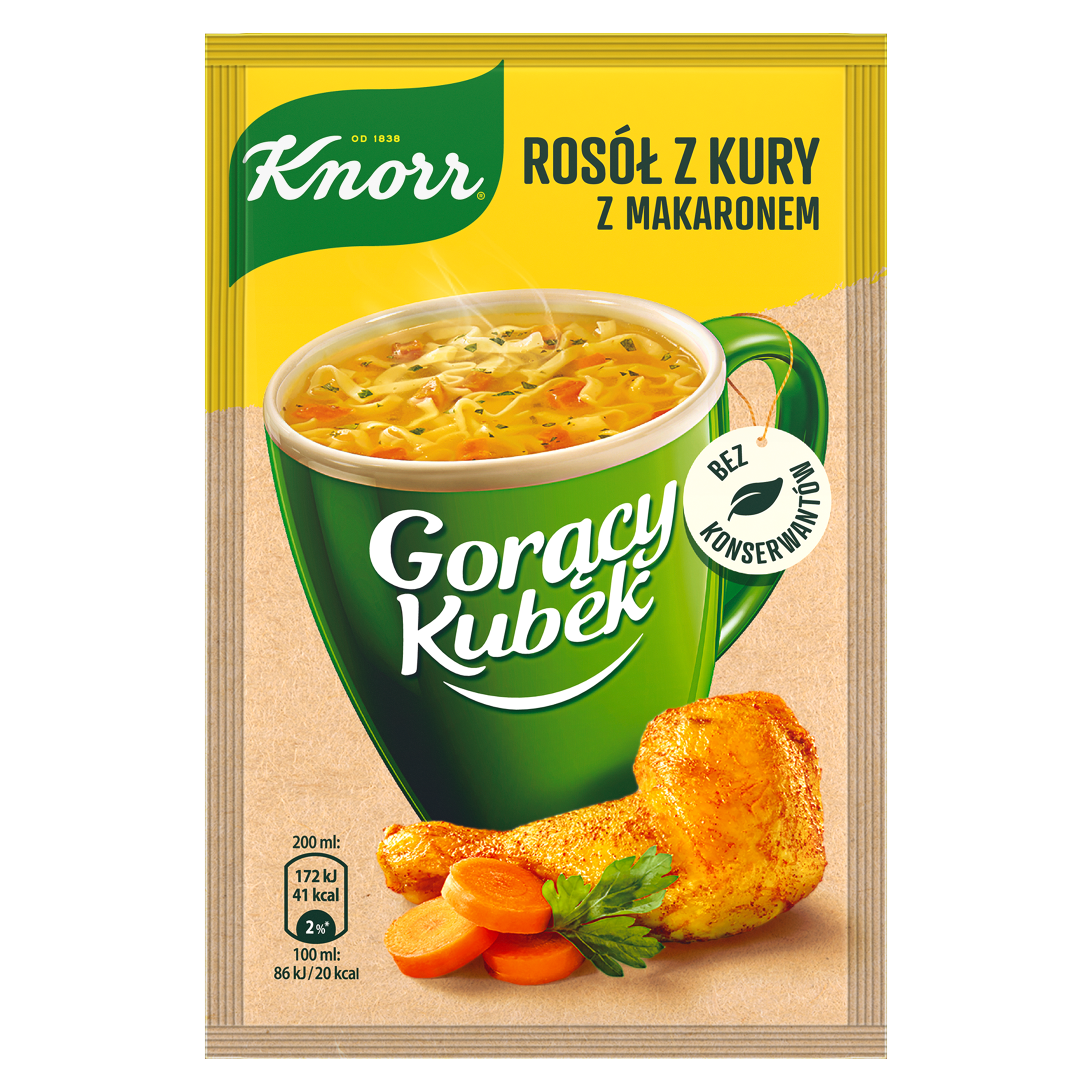 Knorr Gorący Kubek Rosół Z Kury Z Makaronem 12 G